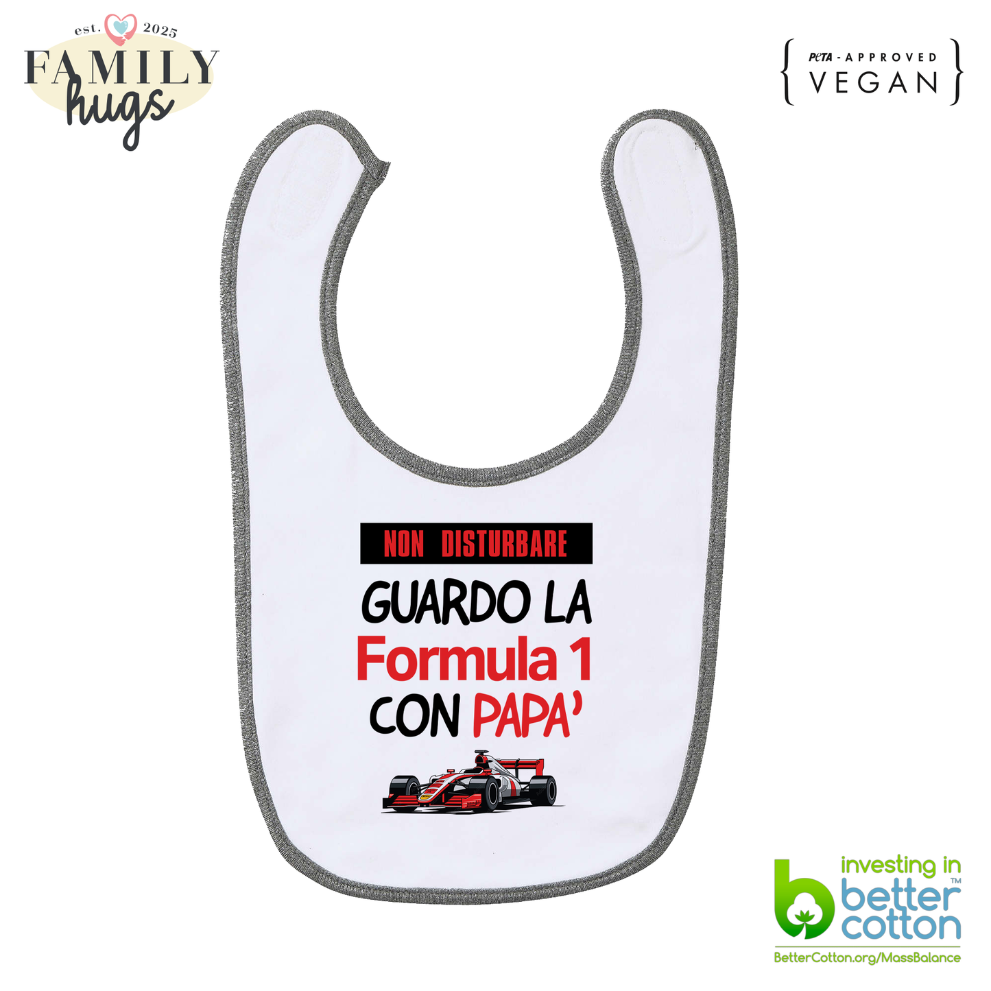 bavaglino -non disturbare guardo la formula 1 con papa