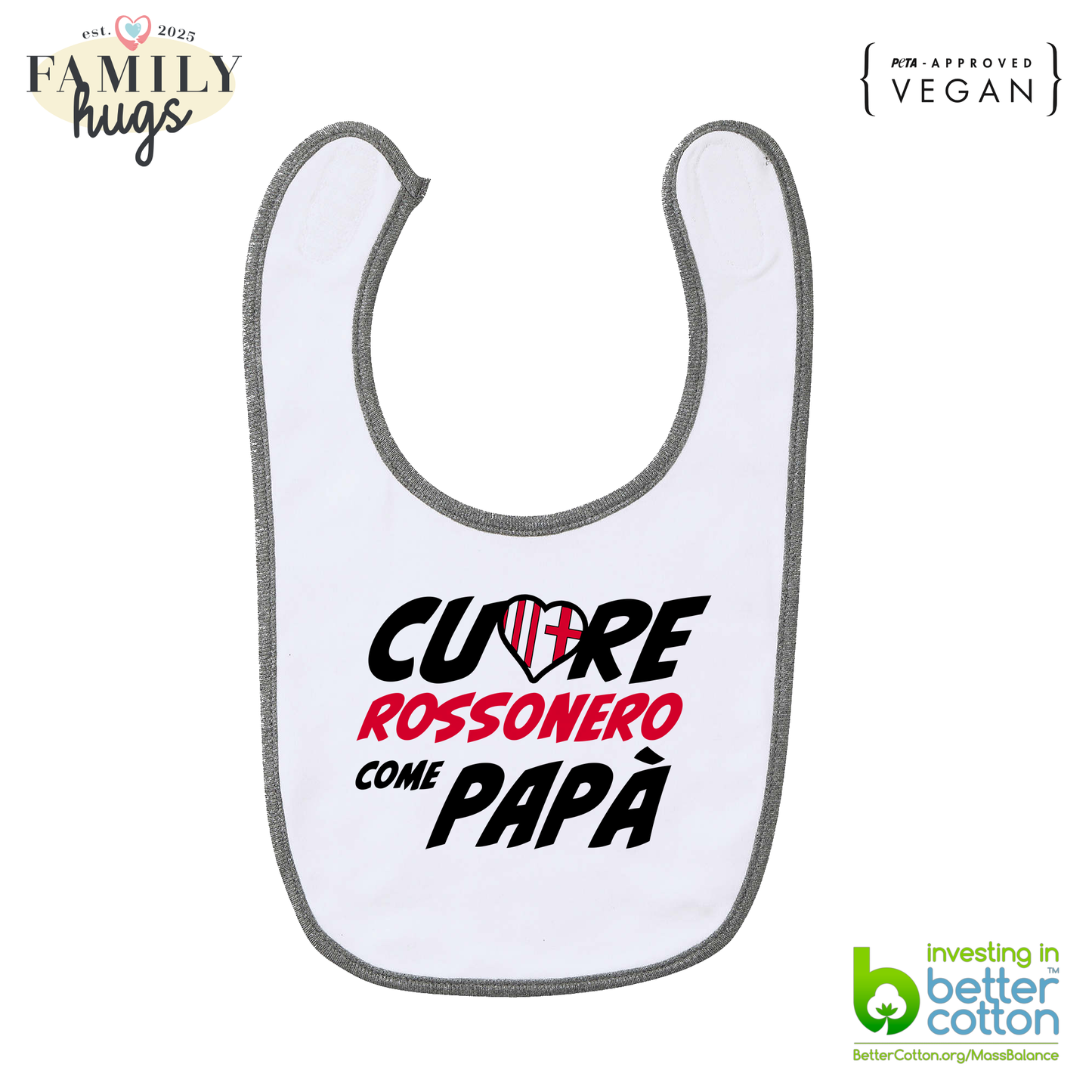 bavaglino -cuore rossonero come papa