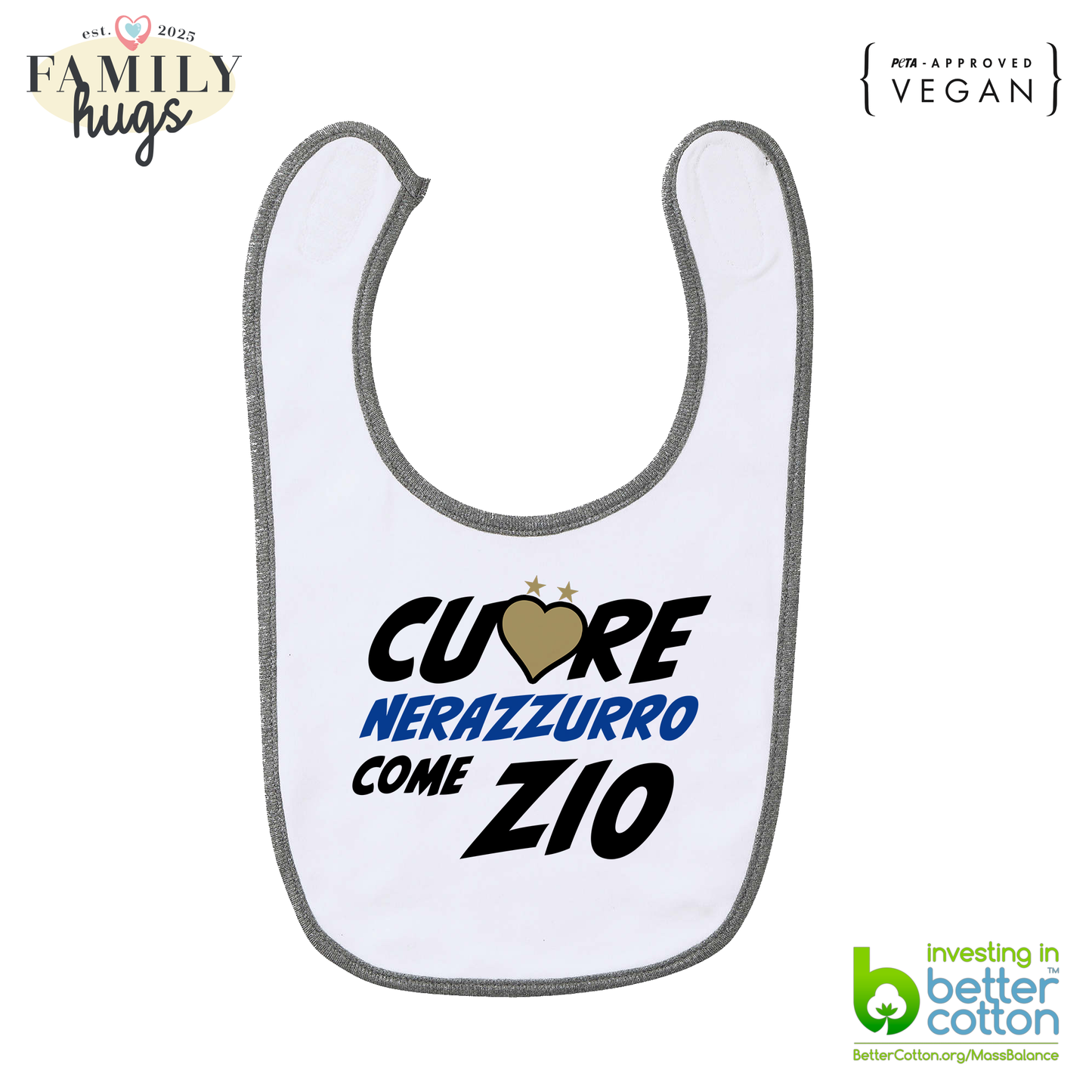 bavaglino -cuore nerazzurro come zio