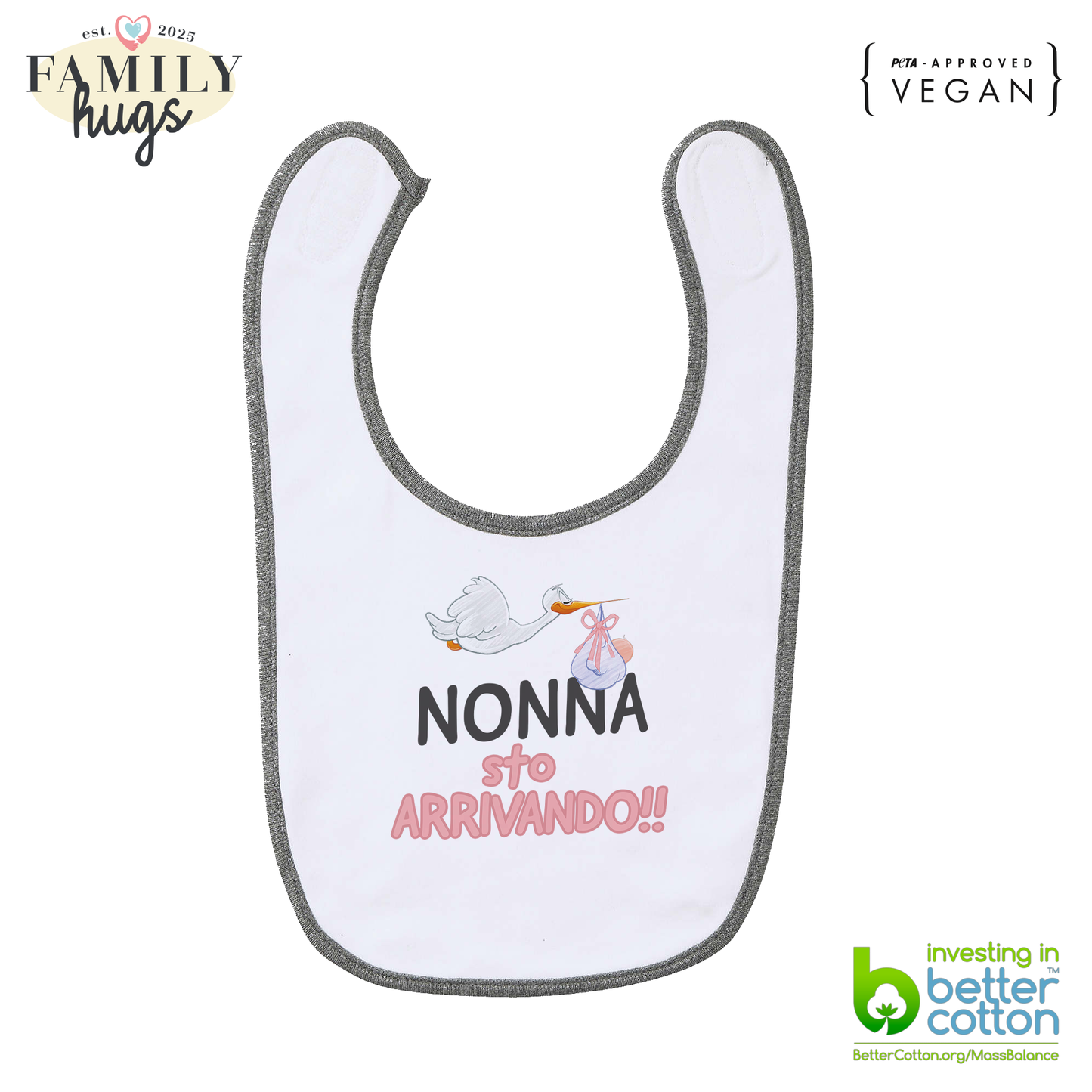 bavaglino - nonna sto arrivando bambina