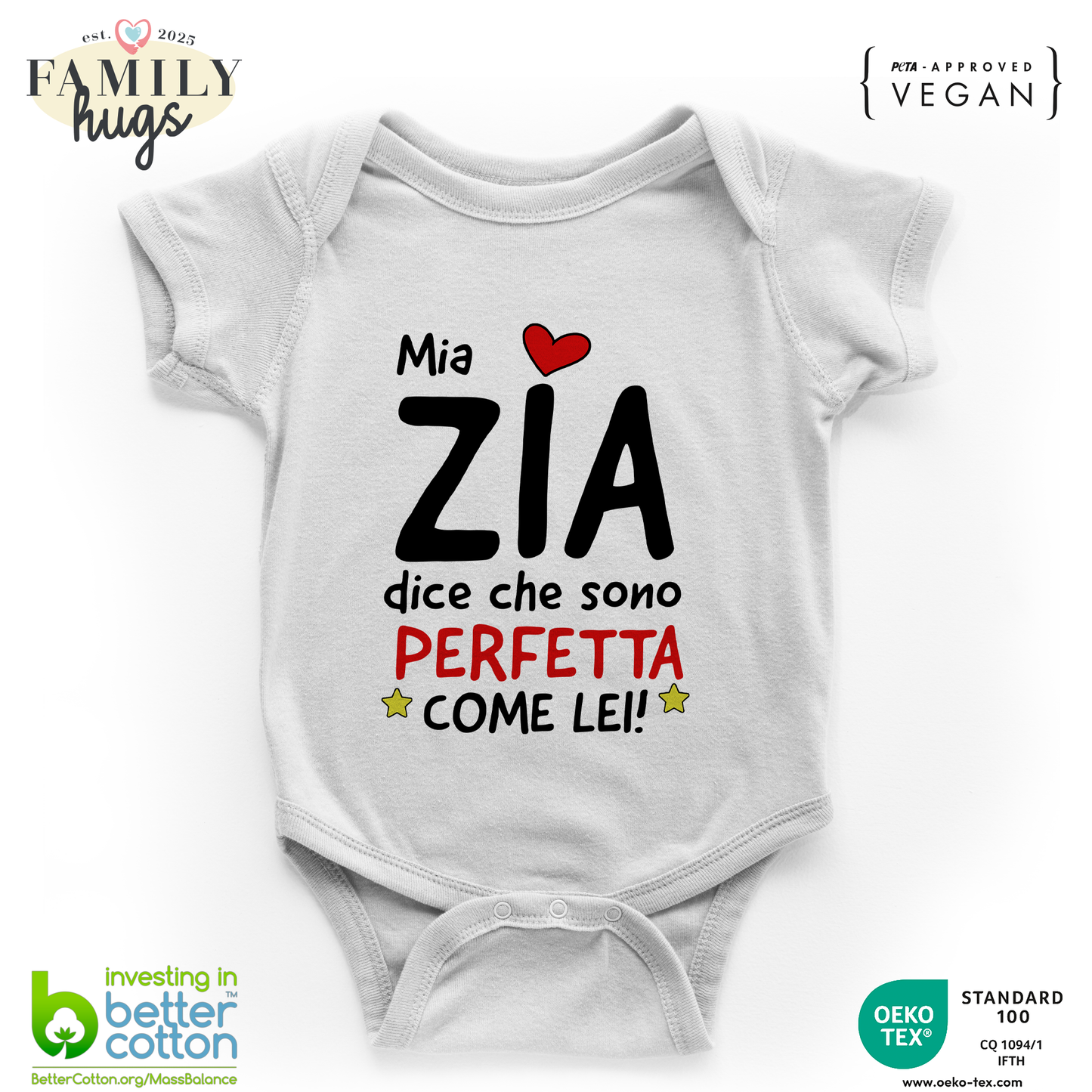 body neonato - mia zia dice che sono perfetta come lei