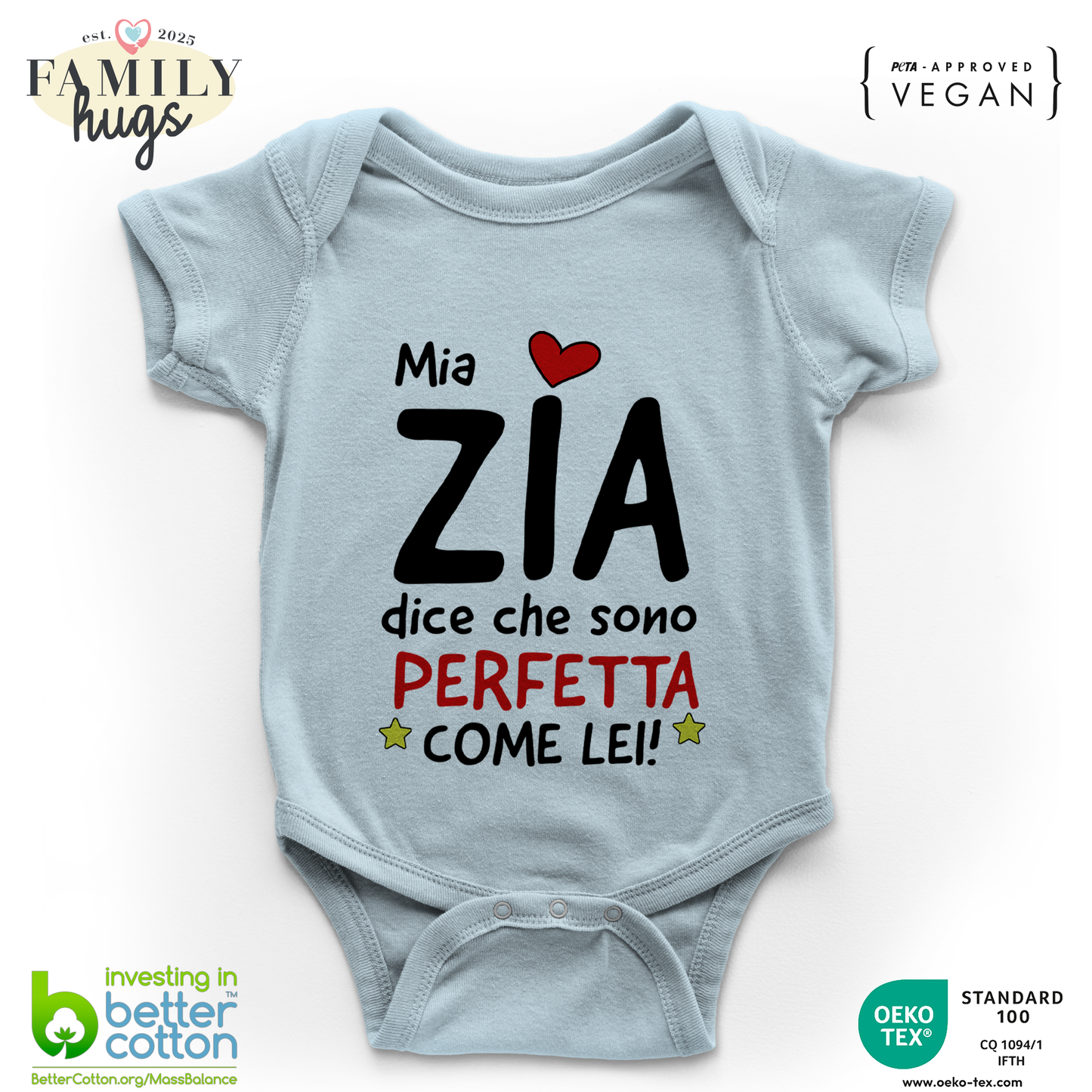 body neonato - mia zia dice che sono perfetta come lei