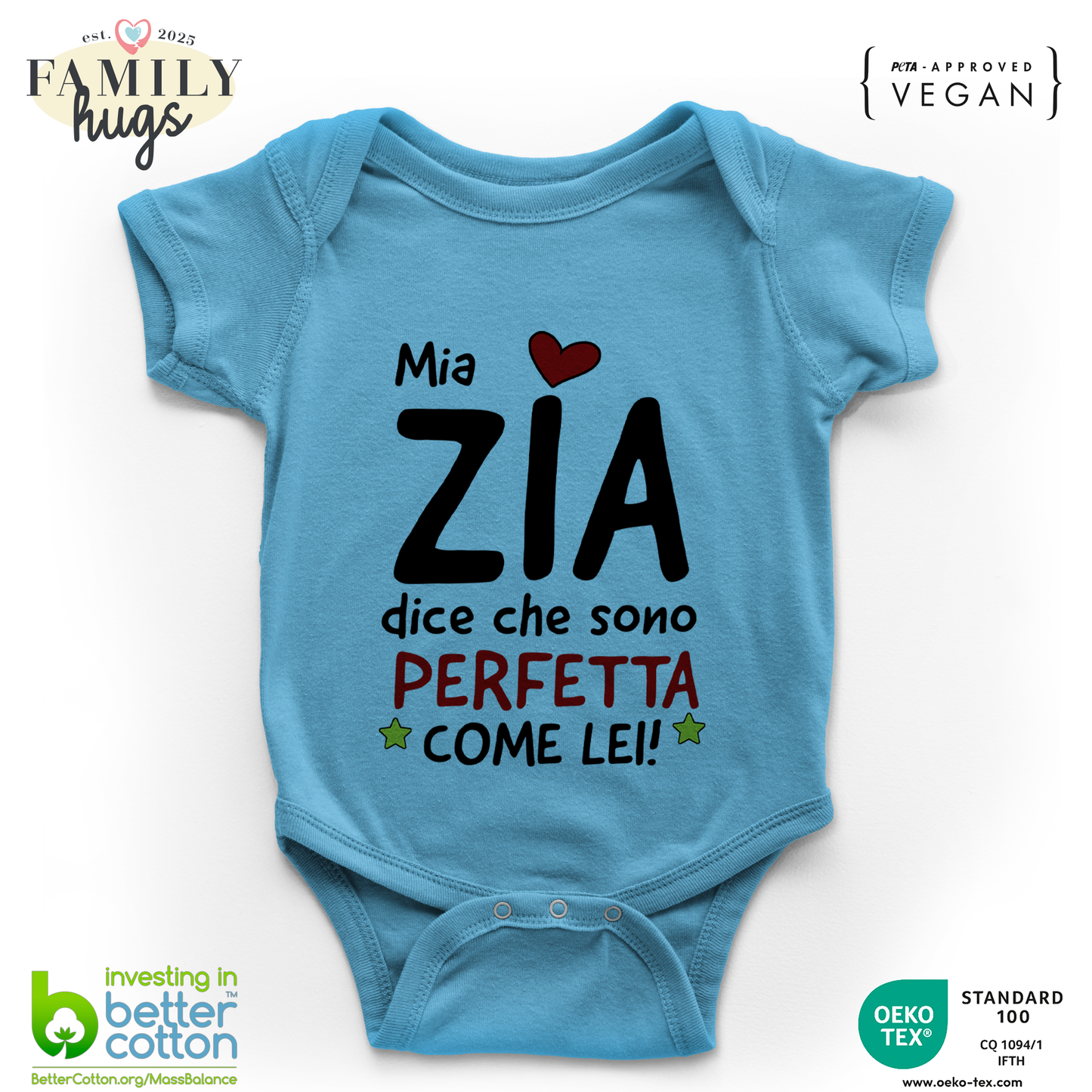 body neonato - mia zia dice che sono perfetta come lei