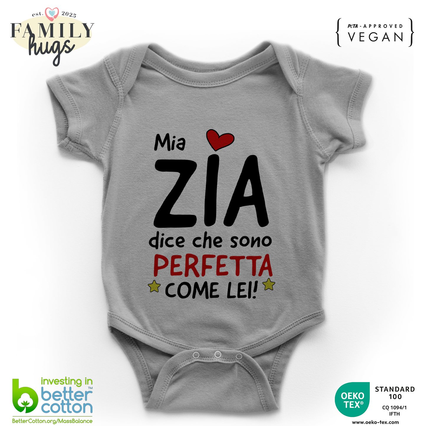 body neonato - mia zia dice che sono perfetta come lei