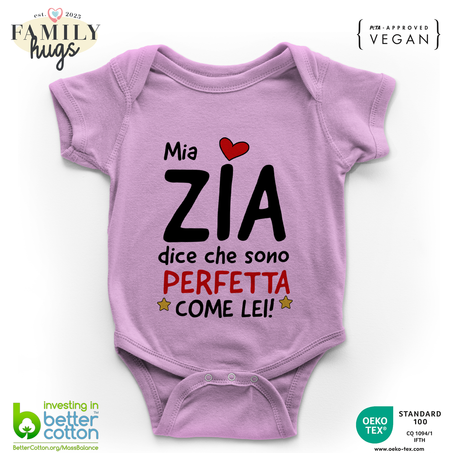 body neonato - mia zia dice che sono perfetta come lei