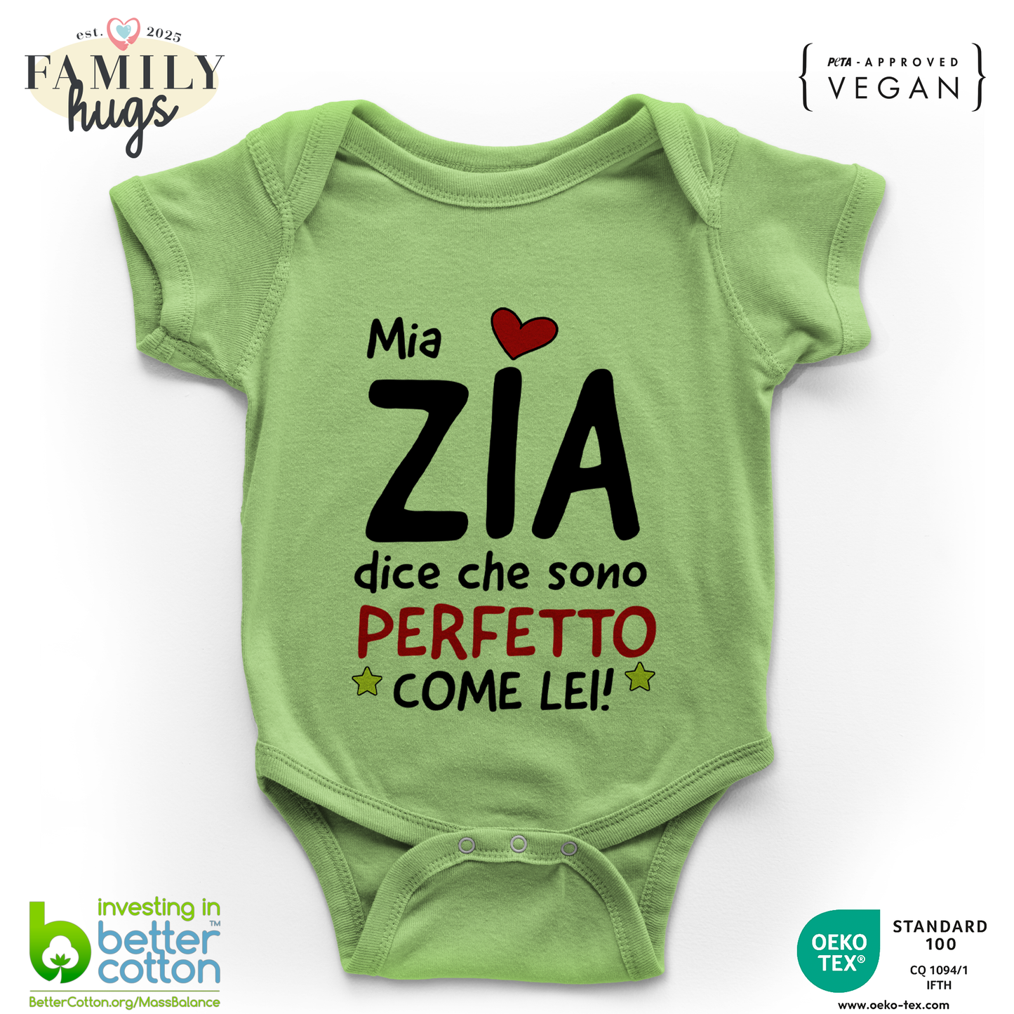 body neonato - mia zia dice che sono perfetto come lei