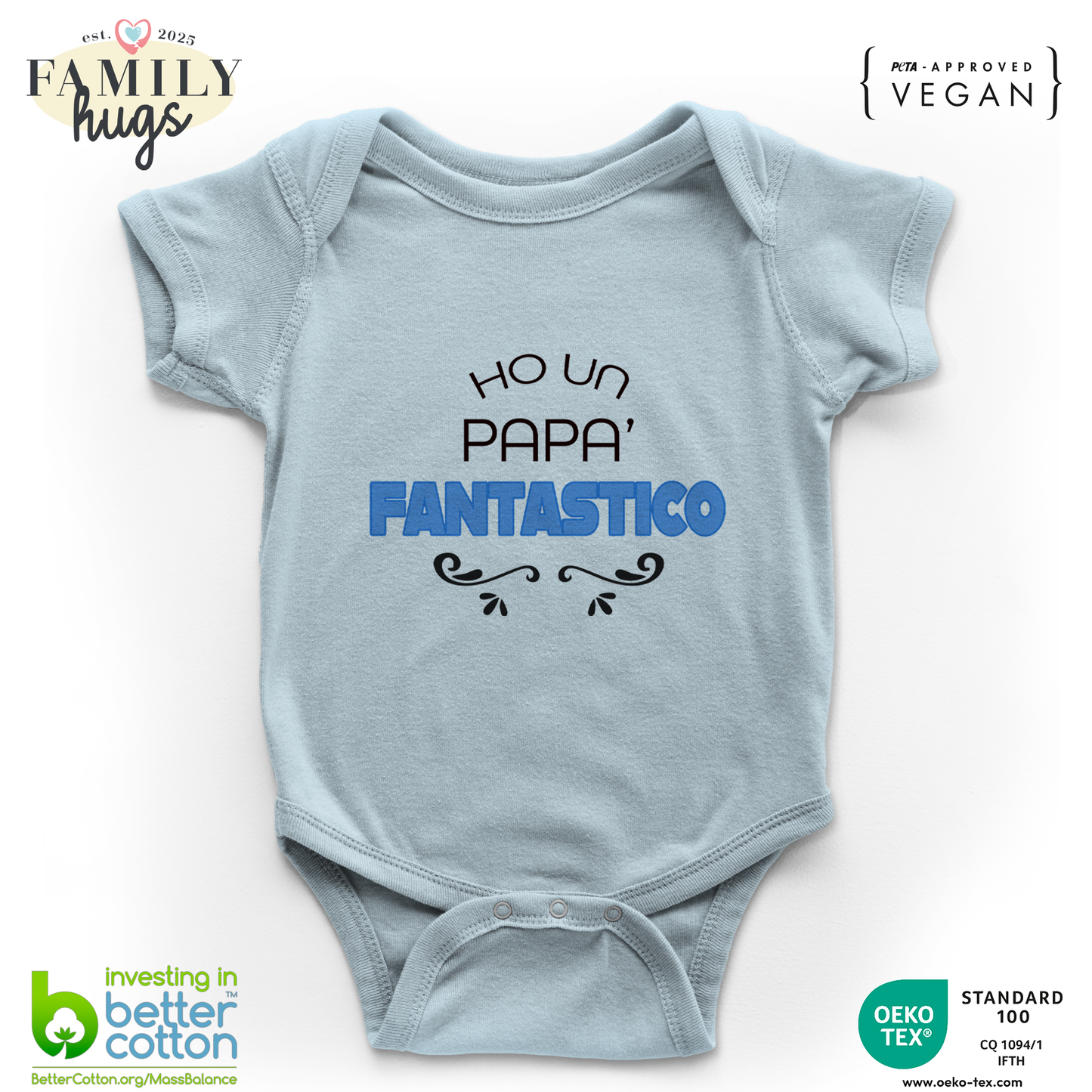 body neonato - ho un papa fantastico