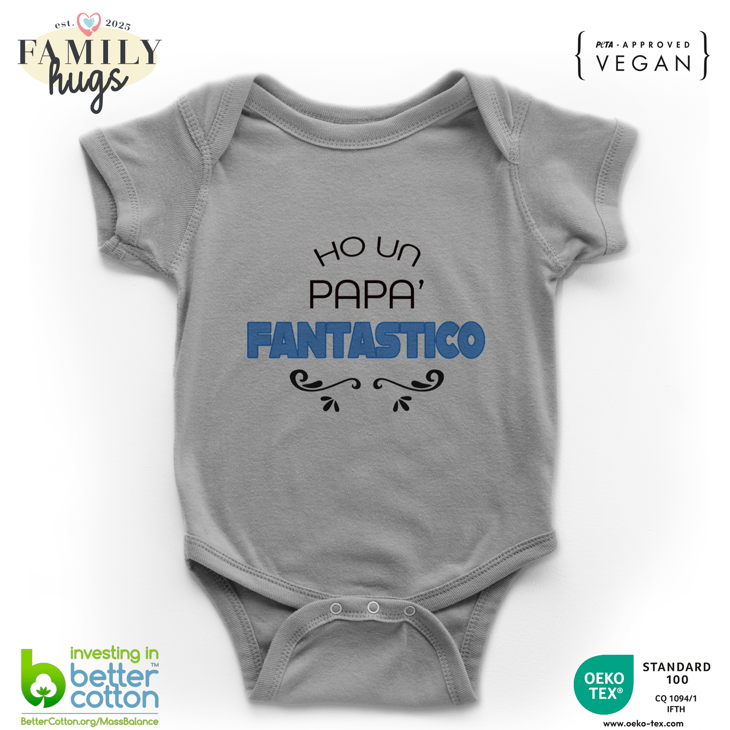 body neonato - ho un papa fantastico