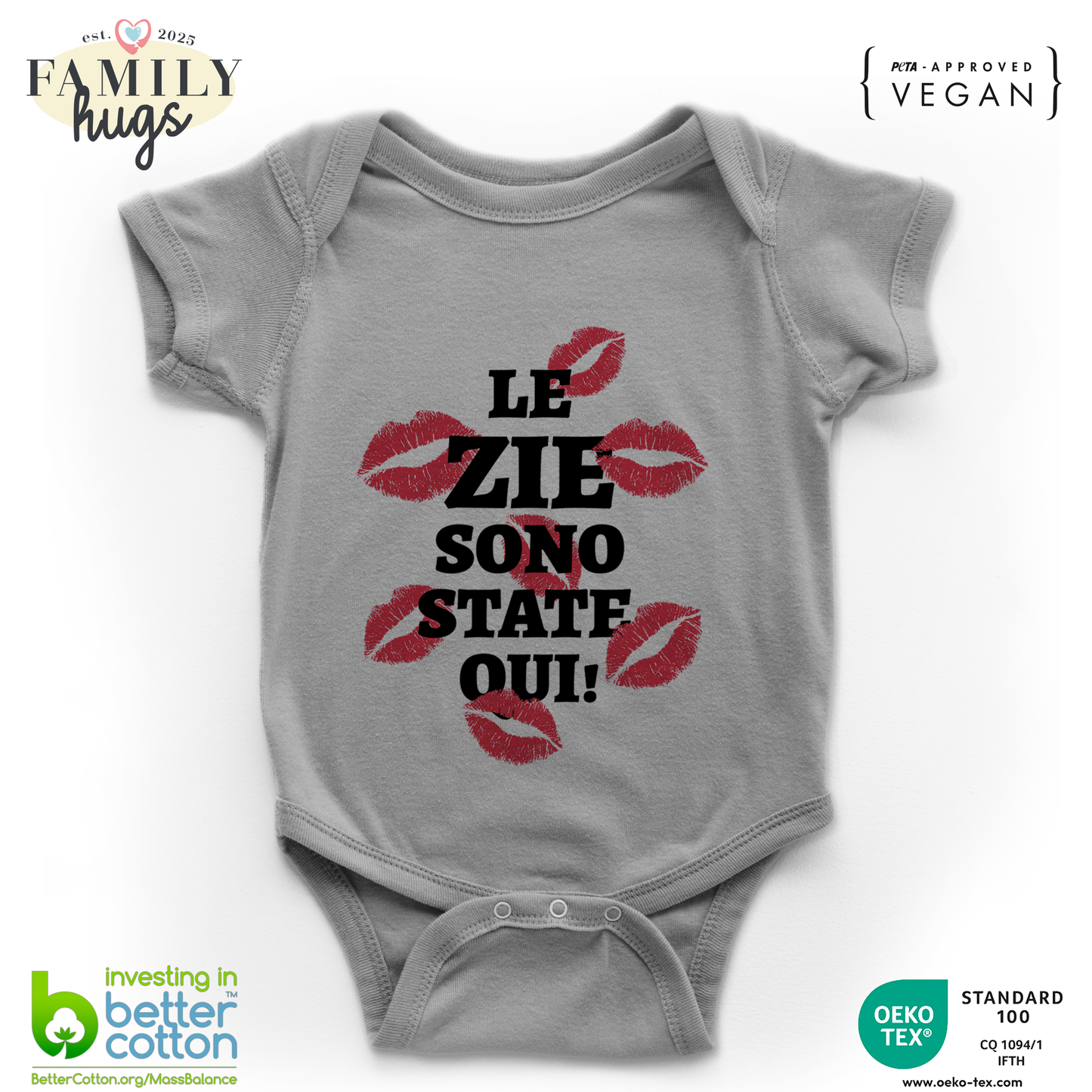 body neonato -le zie sono state qui