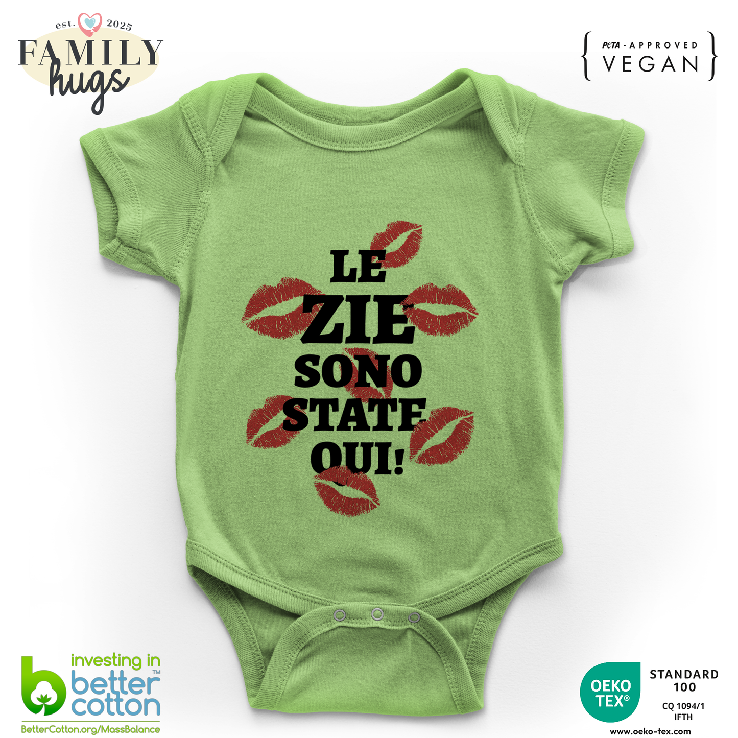 body neonato -le zie sono state qui
