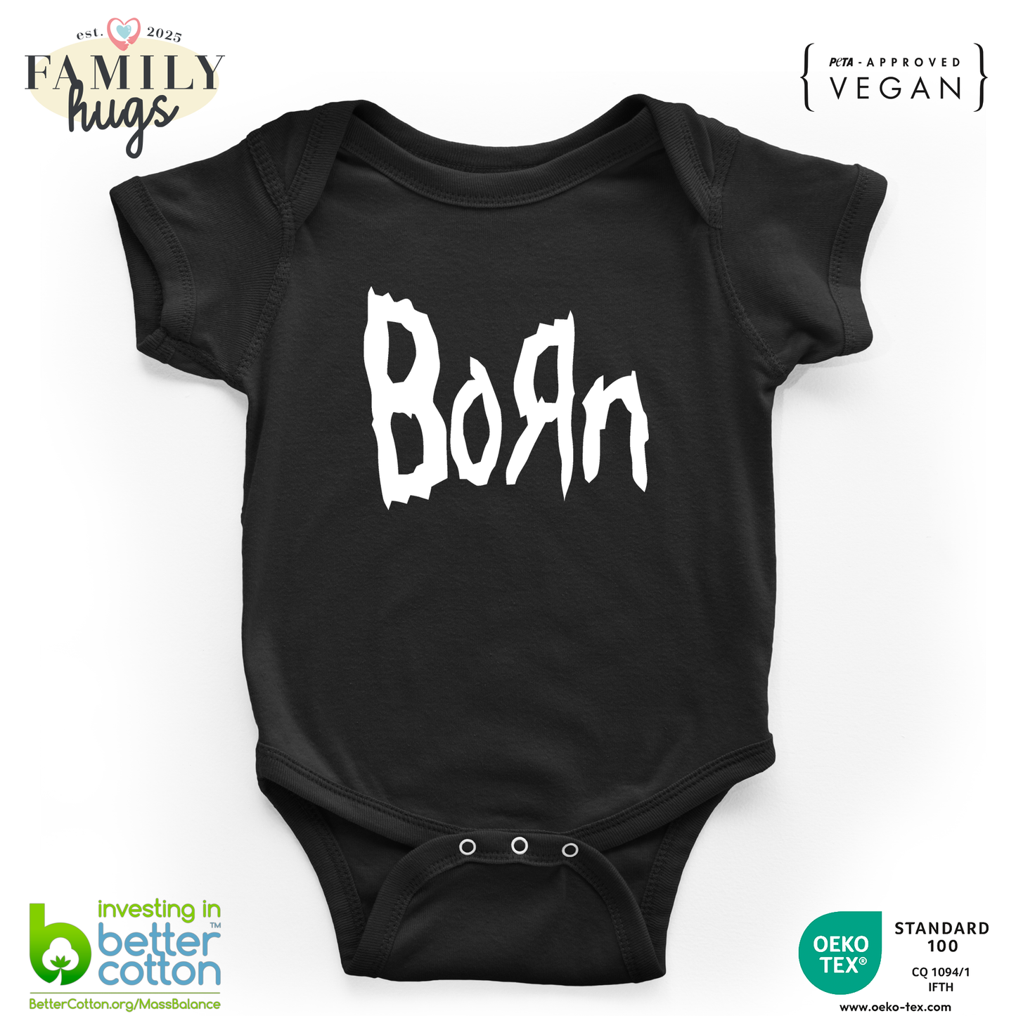 body neonato -born metal bianco