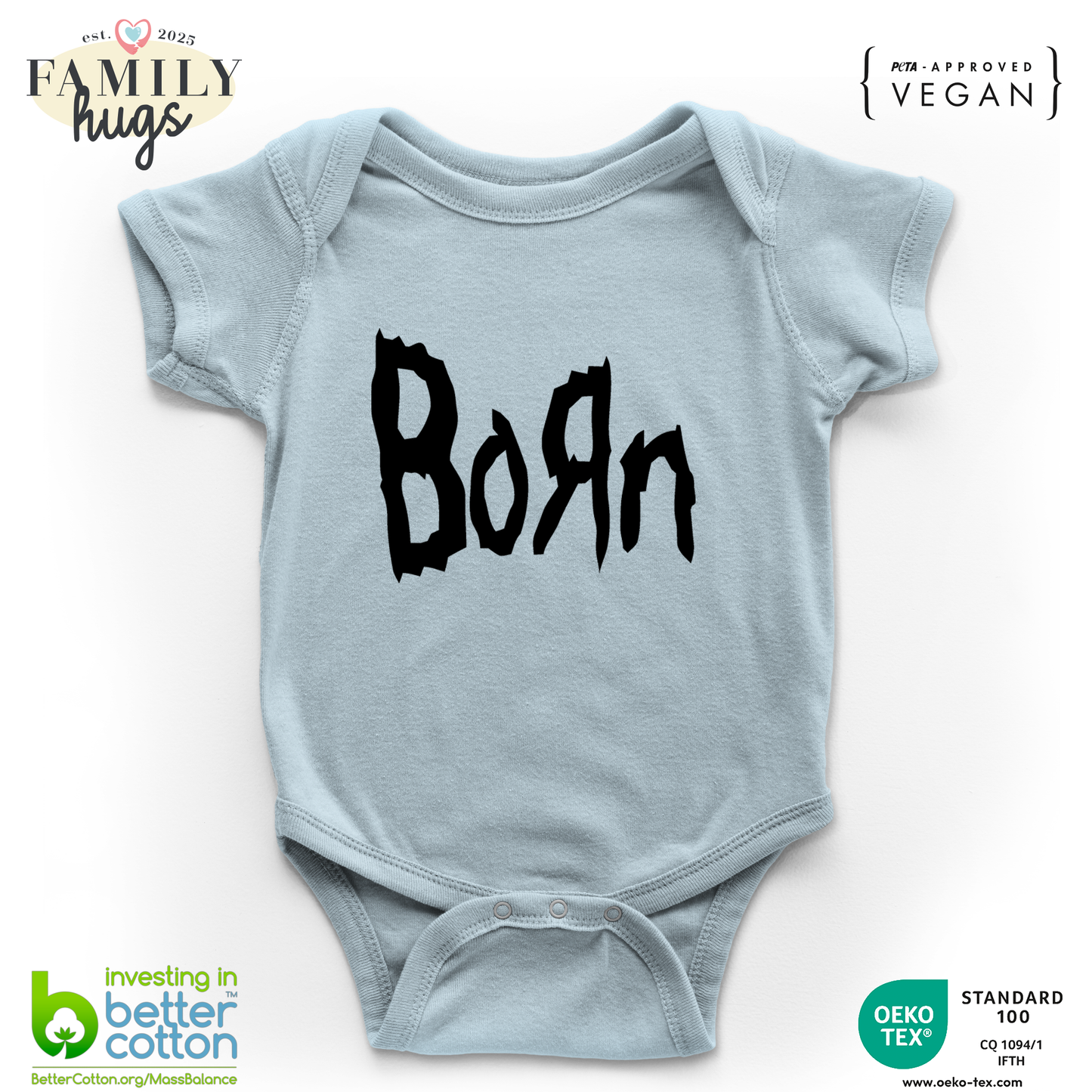 body neonato -born metal nero
