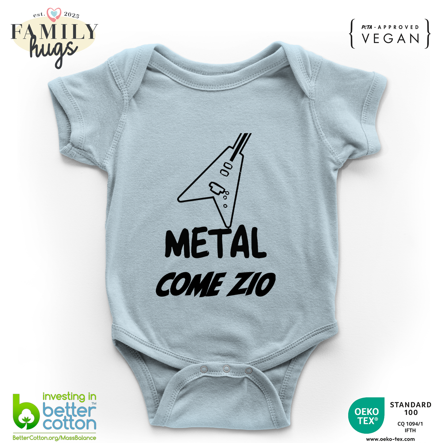 body neonato -metal come zio