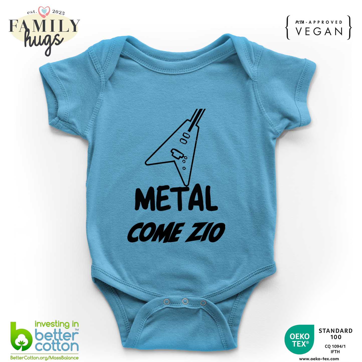body neonato -metal come zio
