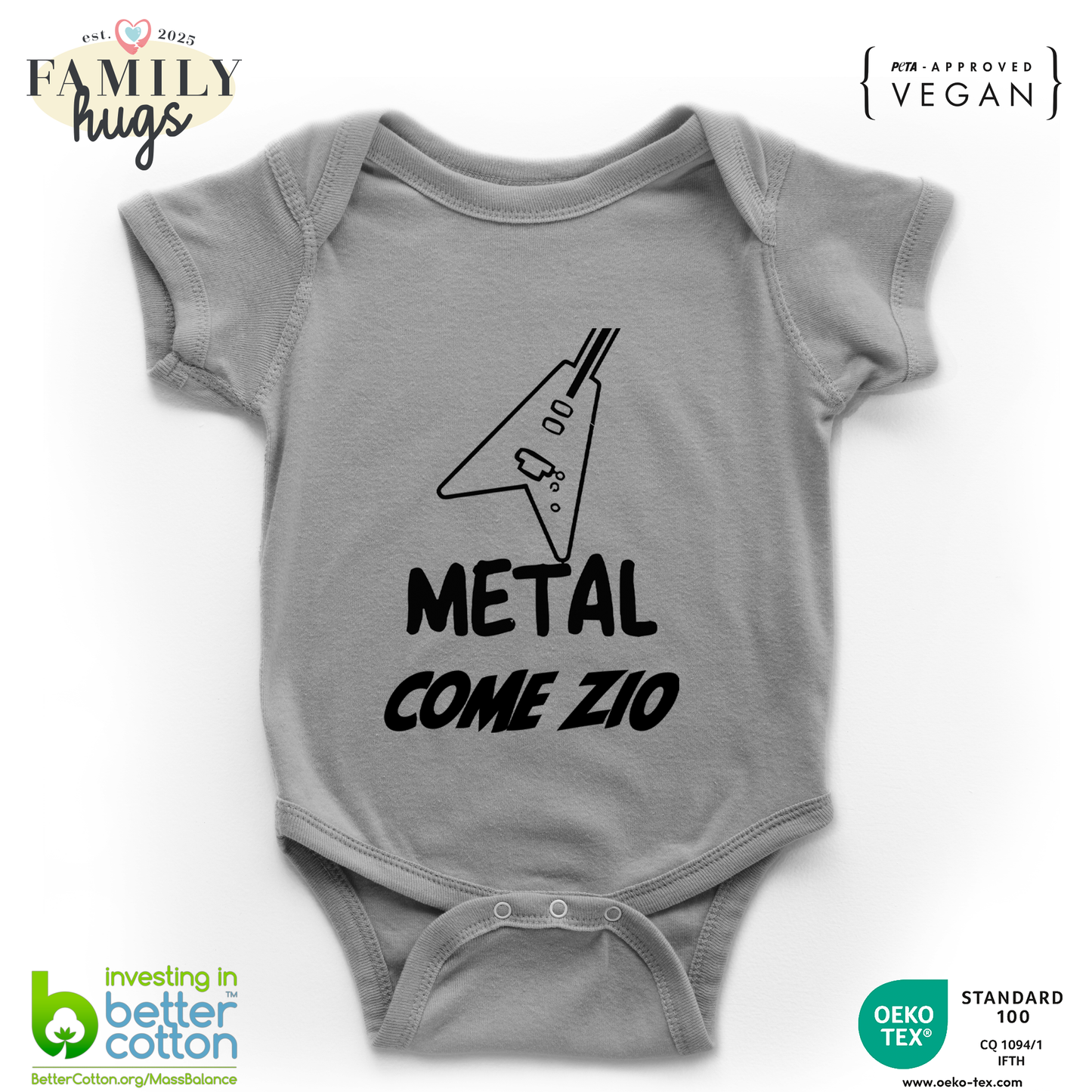 body neonato -metal come zio