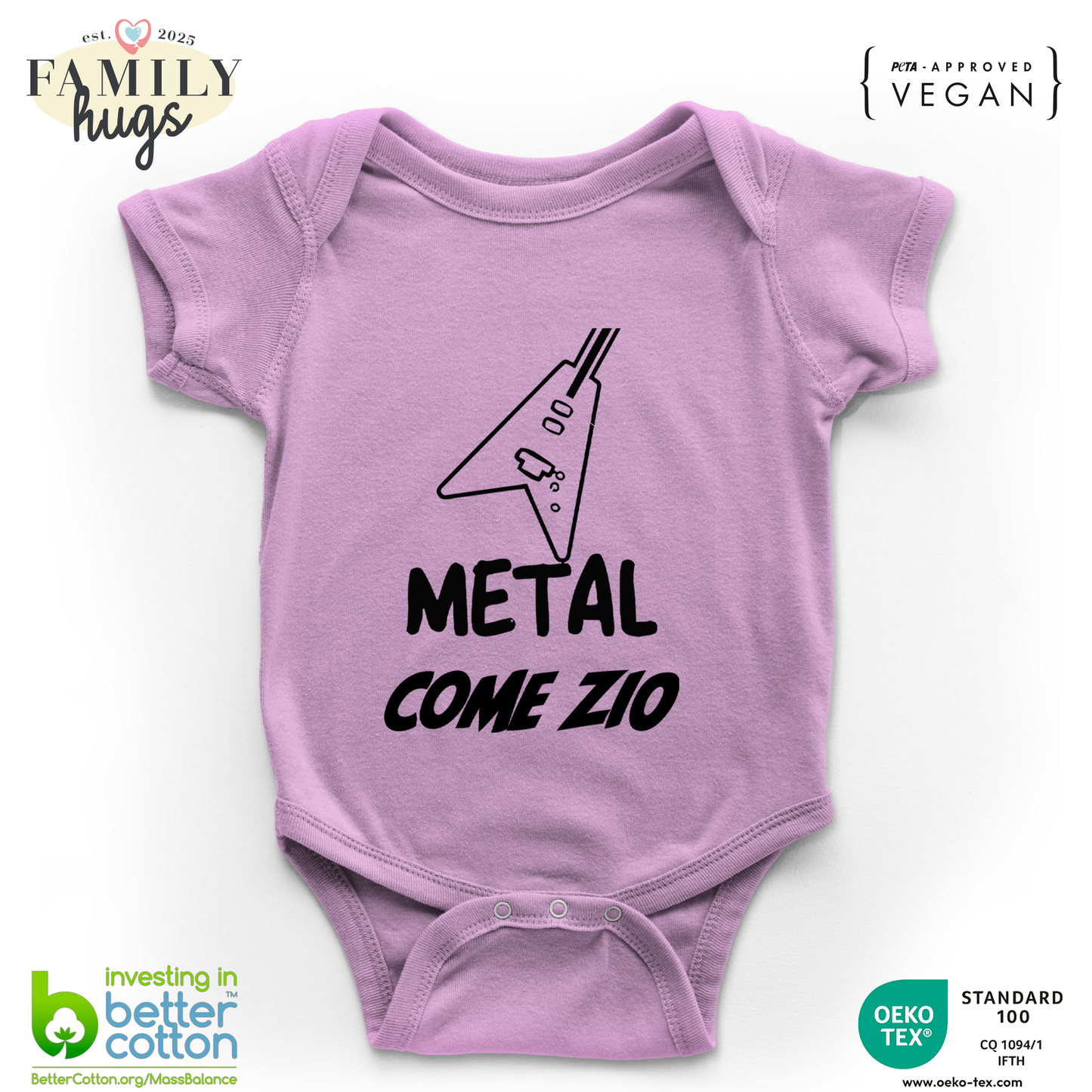 body neonato -metal come zio