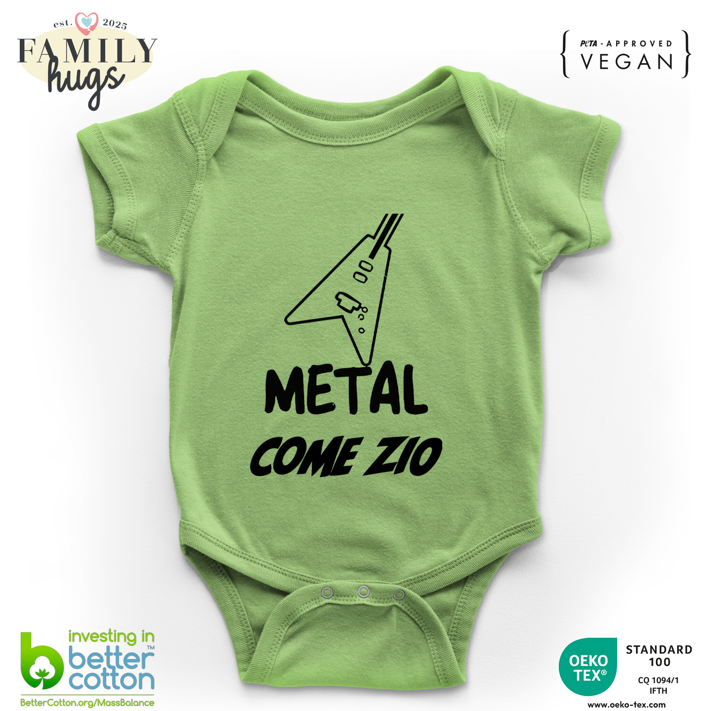 body neonato -metal come zio
