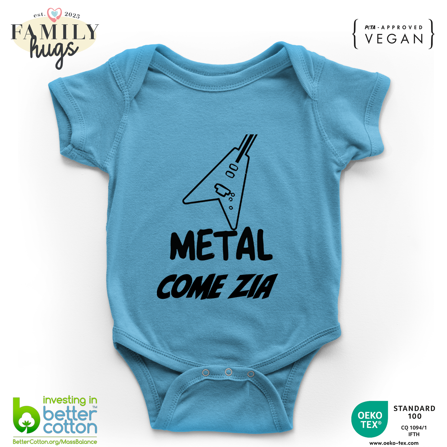 body neonato -metal come zia