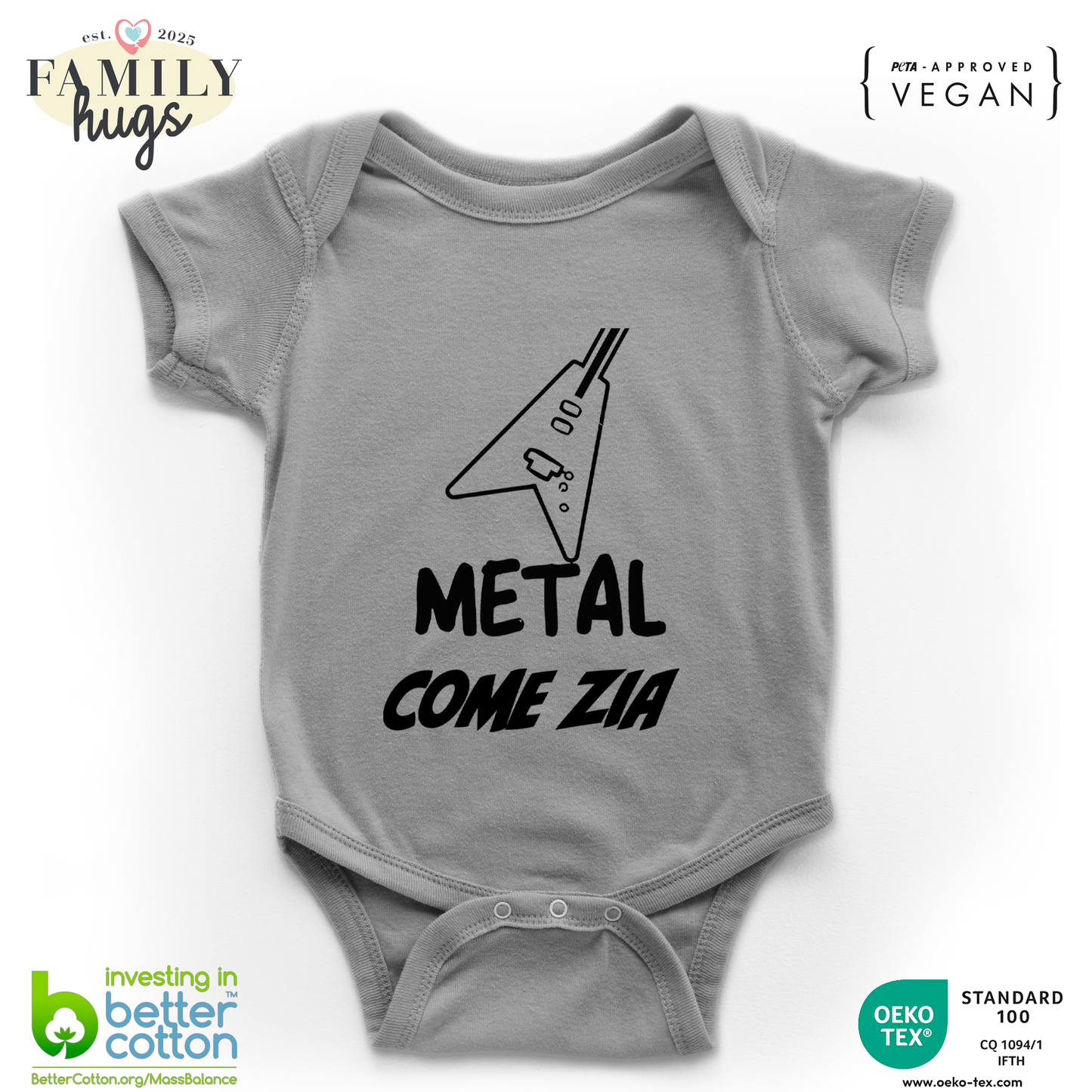 body neonato -metal come zia