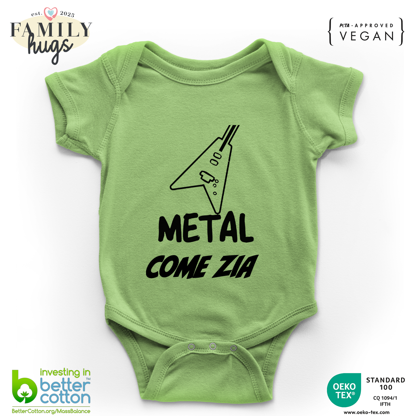 body neonato -metal come zia