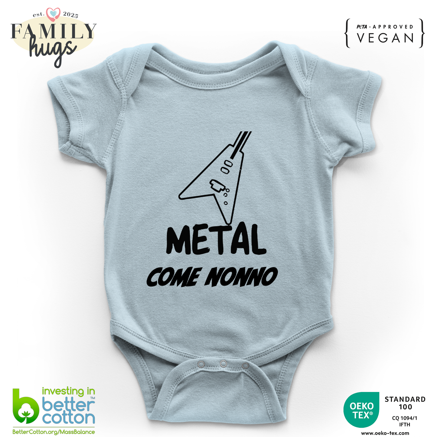 body neonato -metal come nonno