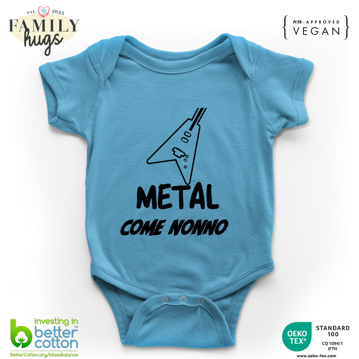 body neonato -metal come nonno