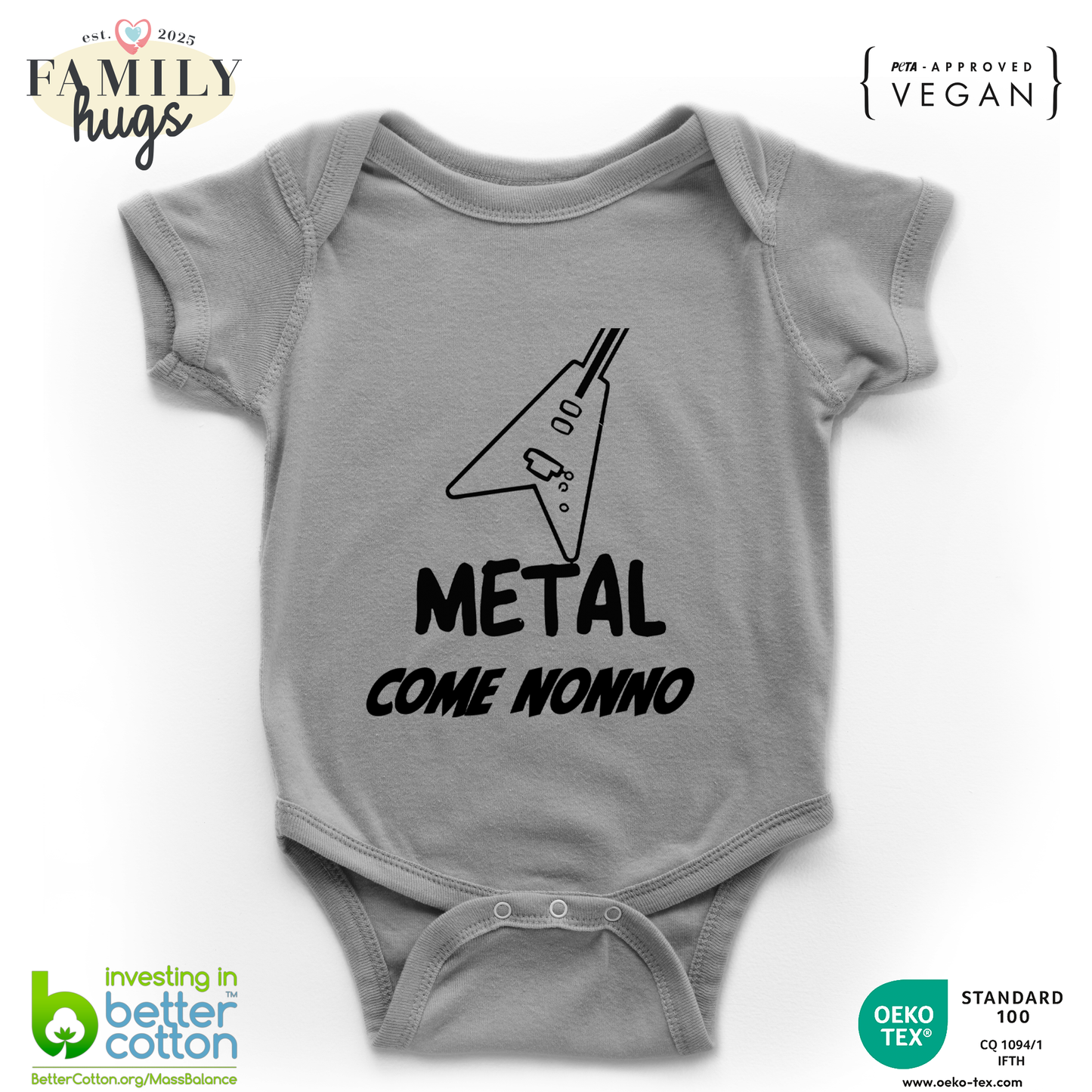 body neonato -metal come nonno