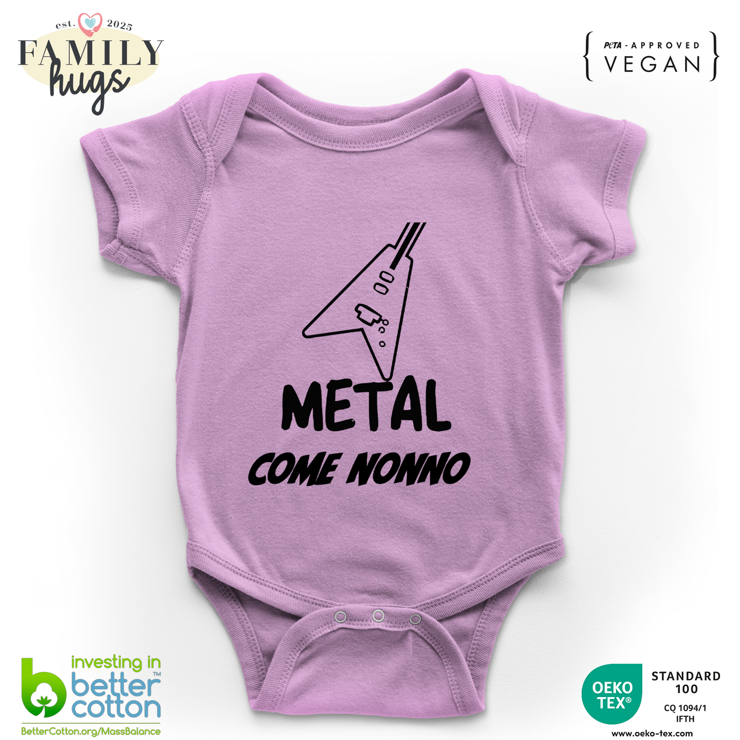 body neonato -metal come nonno