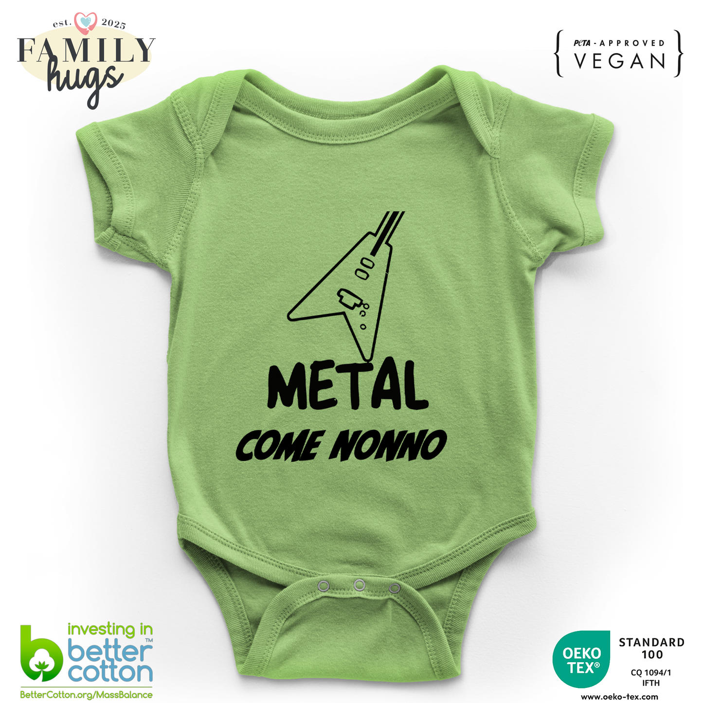 body neonato -metal come nonno