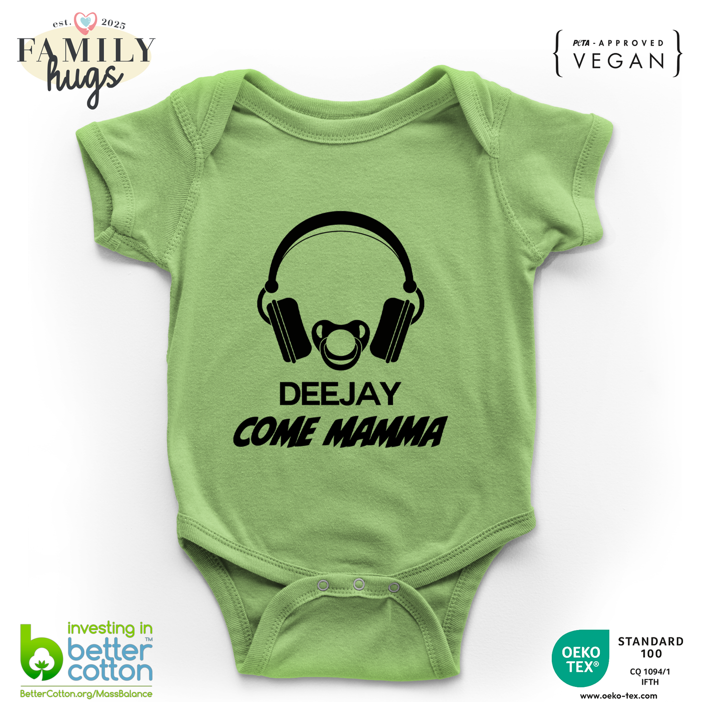 body neonato -deejay dj come mamma