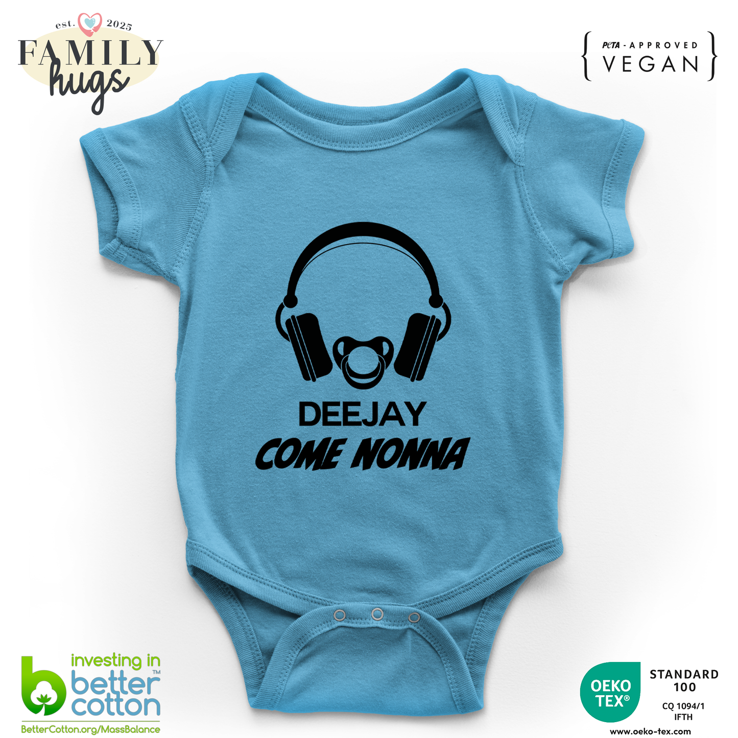 body neonato -deejay dj come nonna