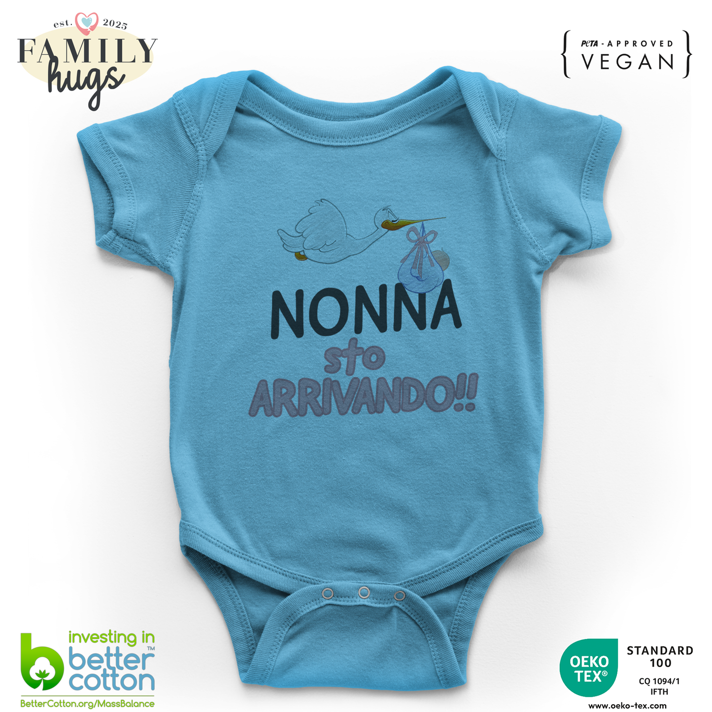 body neonato - nonna sto arrivando bambina