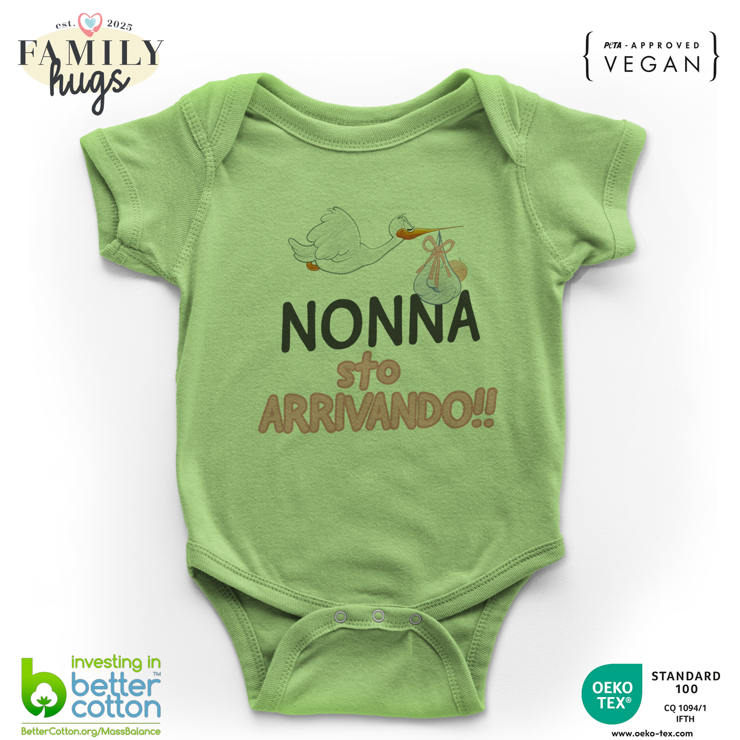 body neonato - nonna sto arrivando bambina