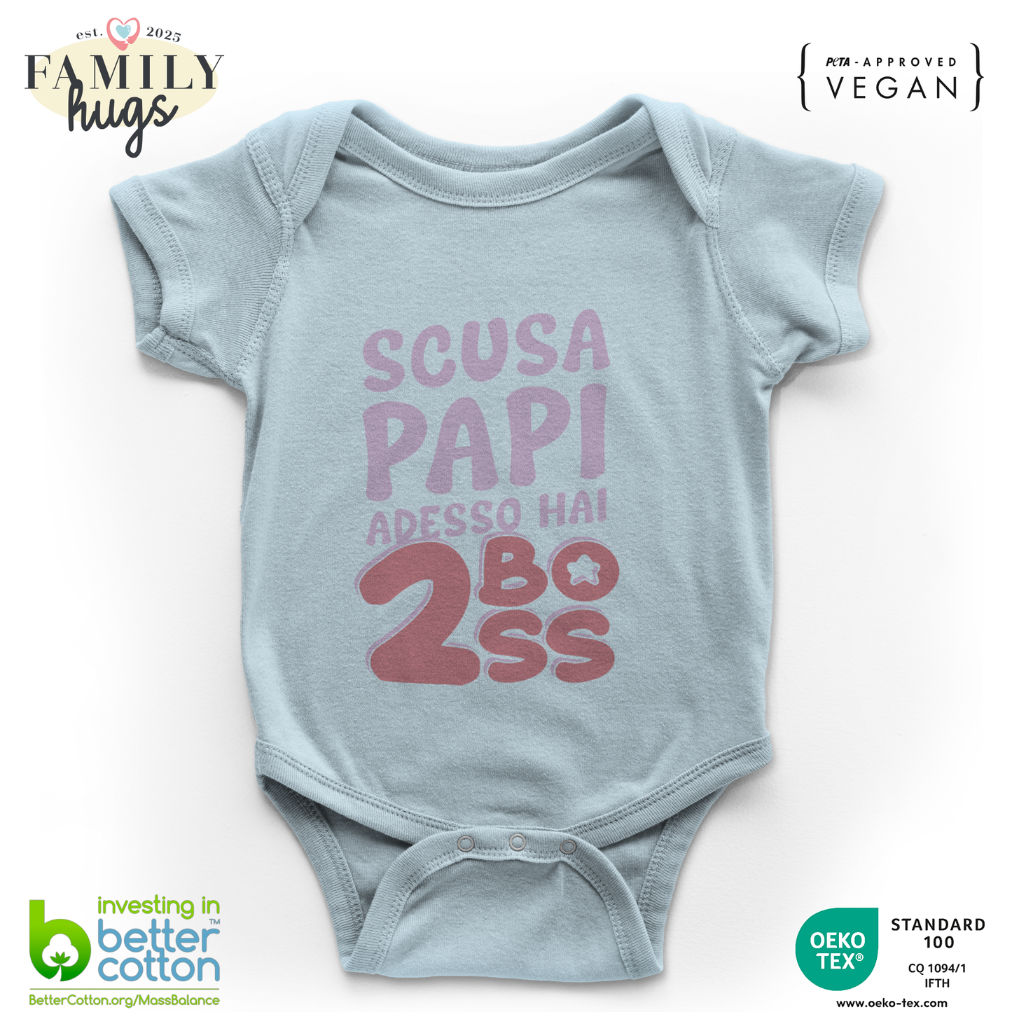 body neonato -scusa papi ora hai due boss