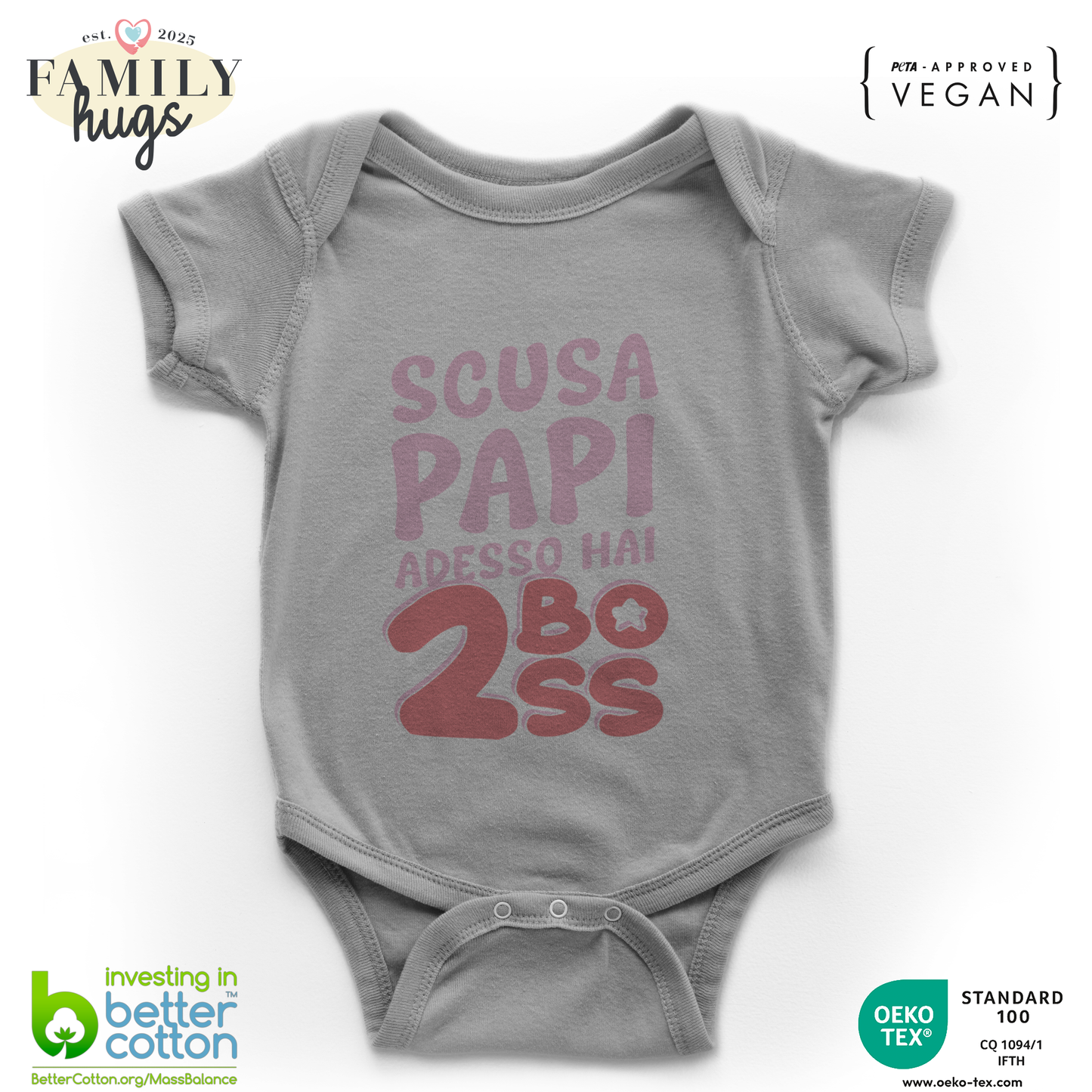 body neonato -scusa papi ora hai due boss