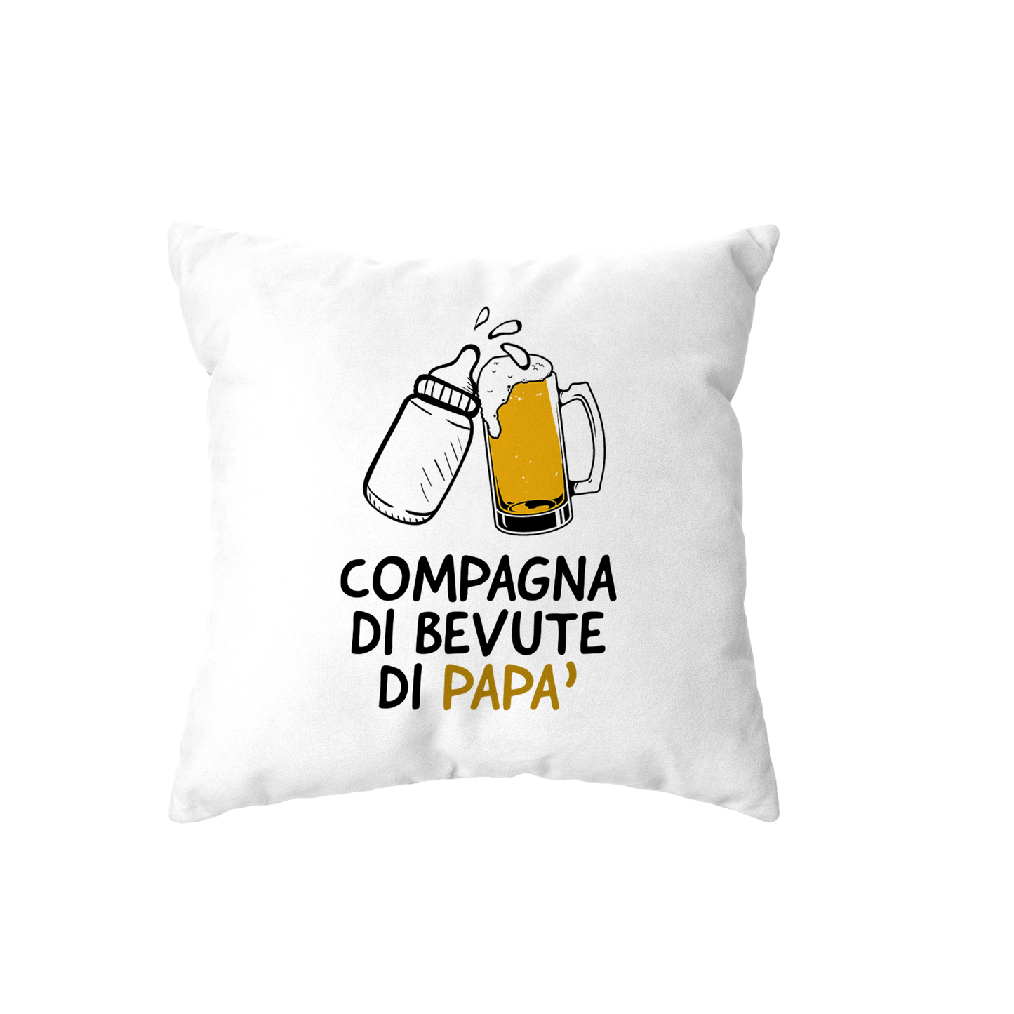 cuscino - compagna di bevute di papa