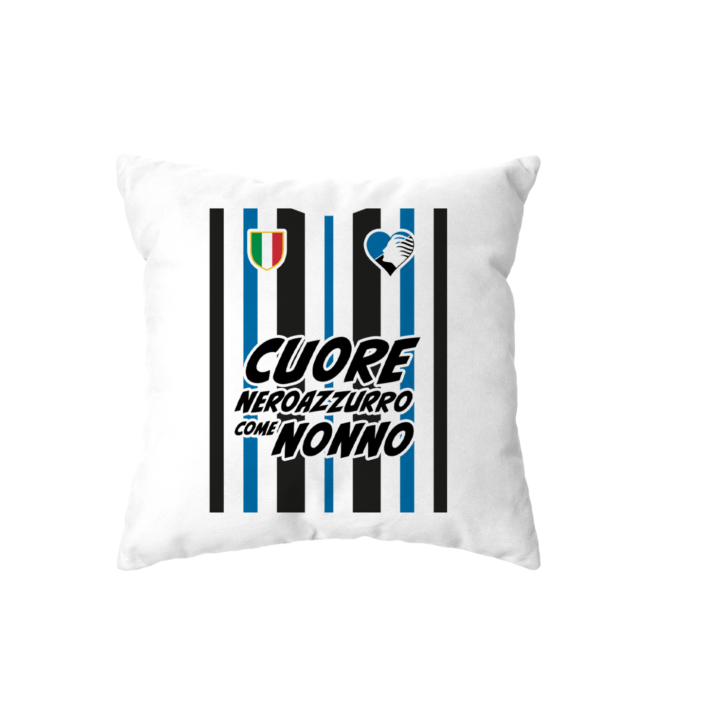 cuscino -cuore neroazzurro come nonno dea