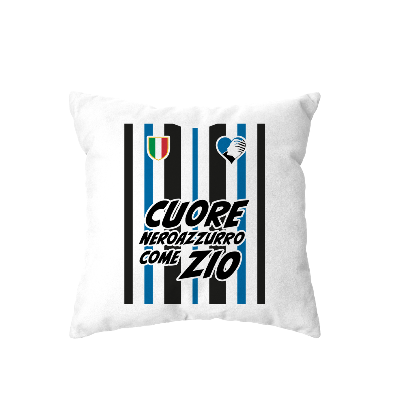 cuscino -cuore neroazzurro come zio dea