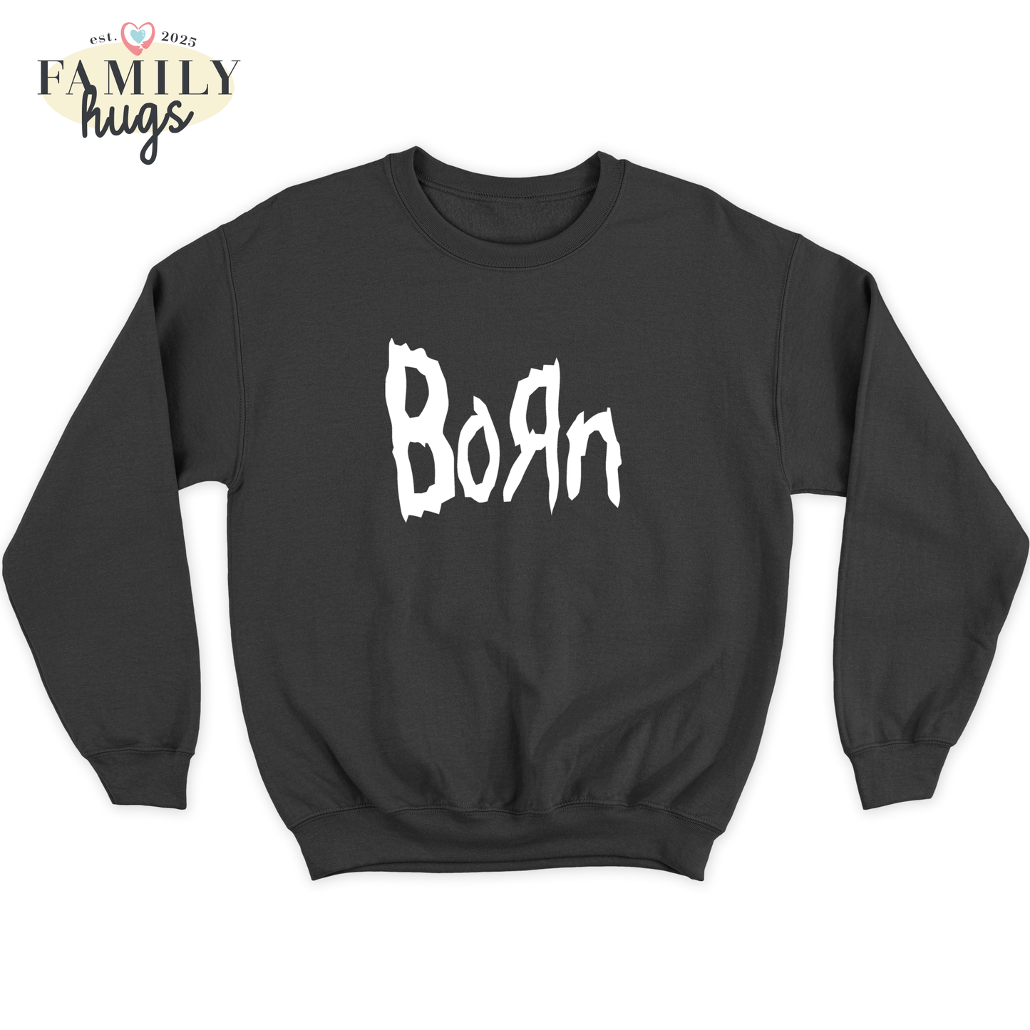 felpa bambino -born metal bianco