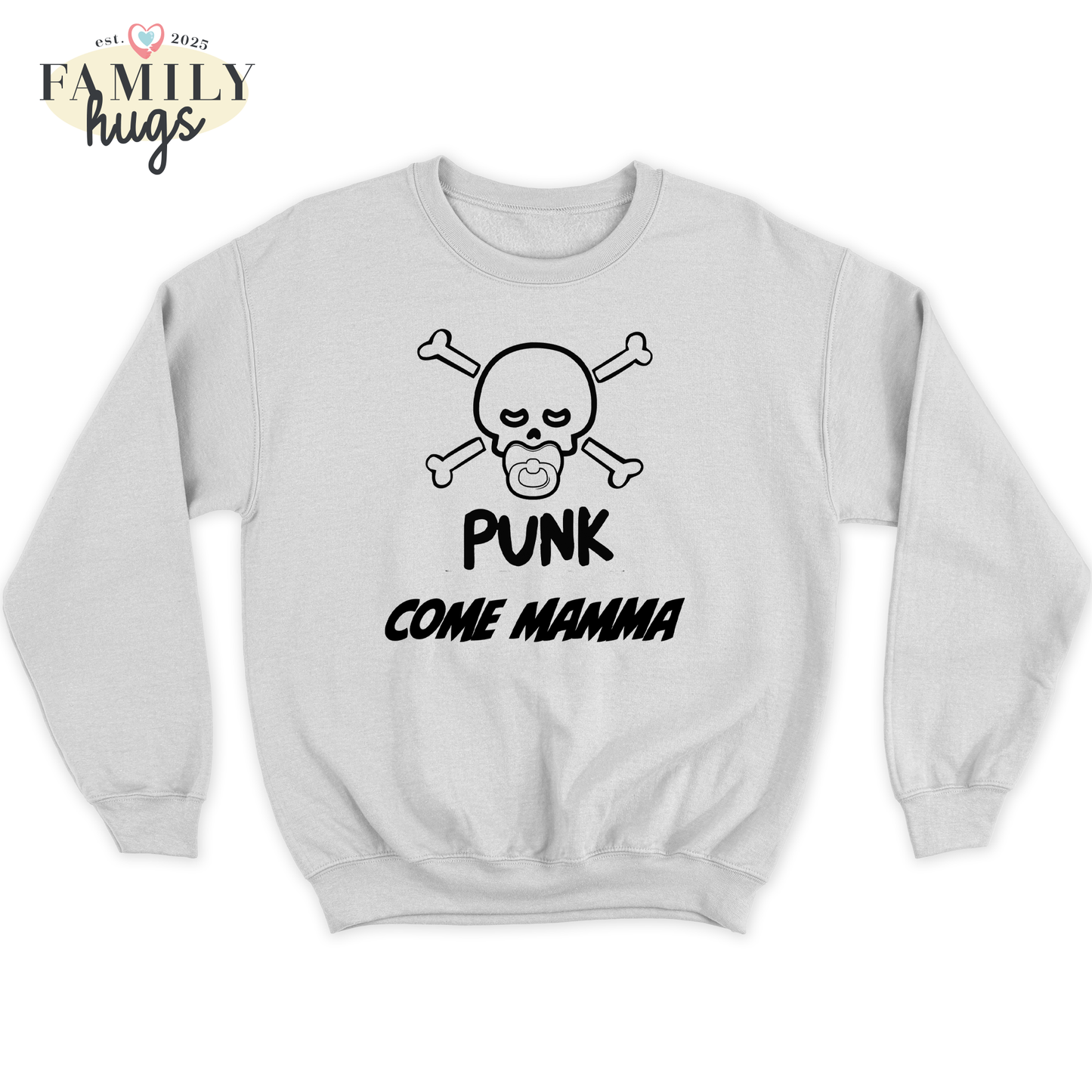 felpa bambino -punk baby scheletro come mamma