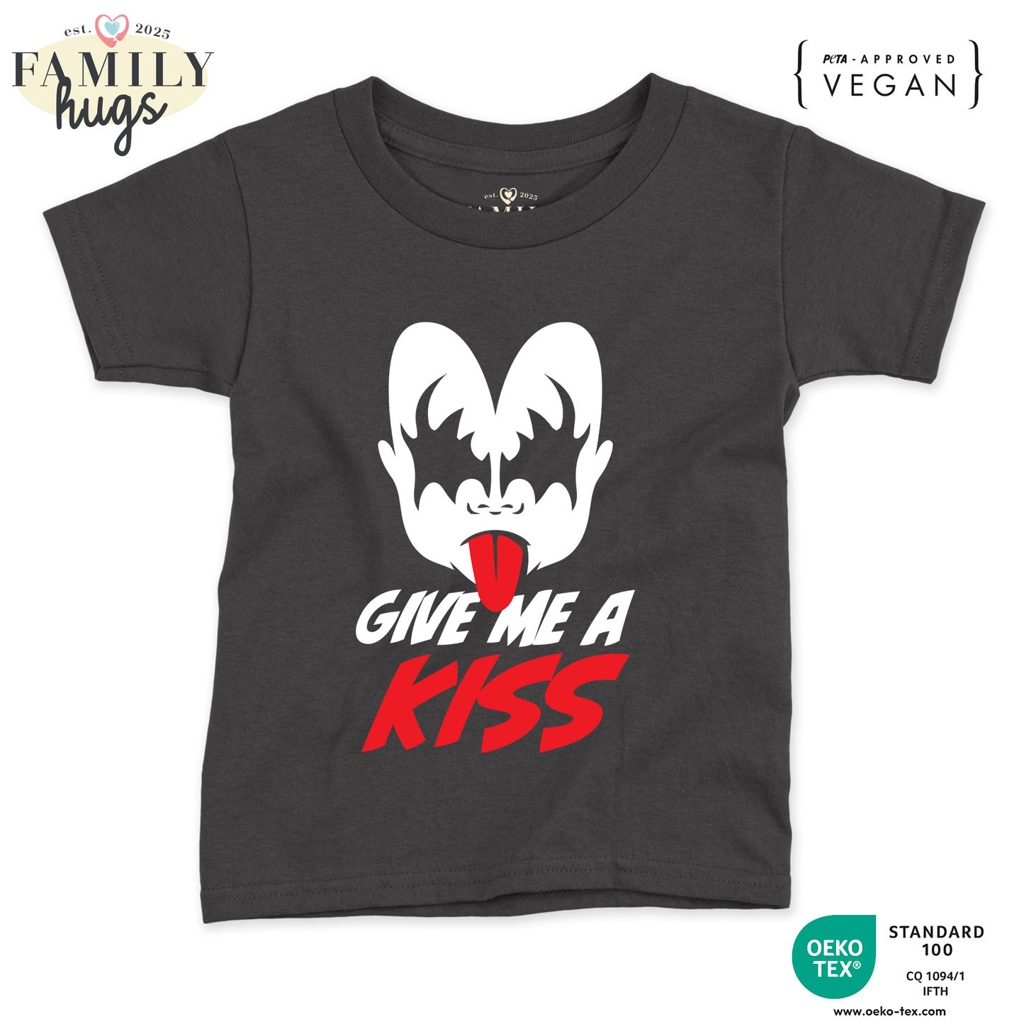 maglietta neonato -give me a kiss