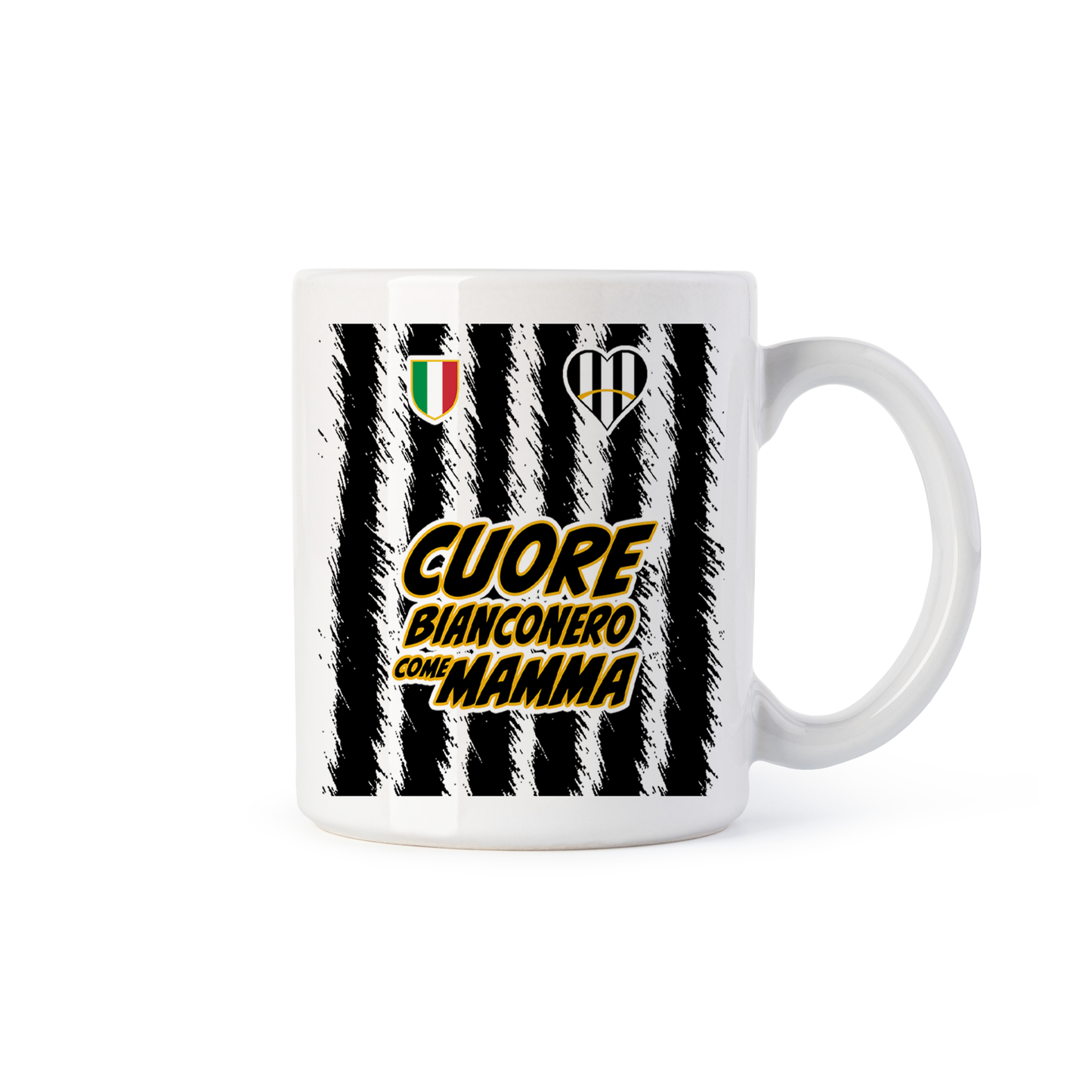 tazza Mug-cuore bianconero come mamma