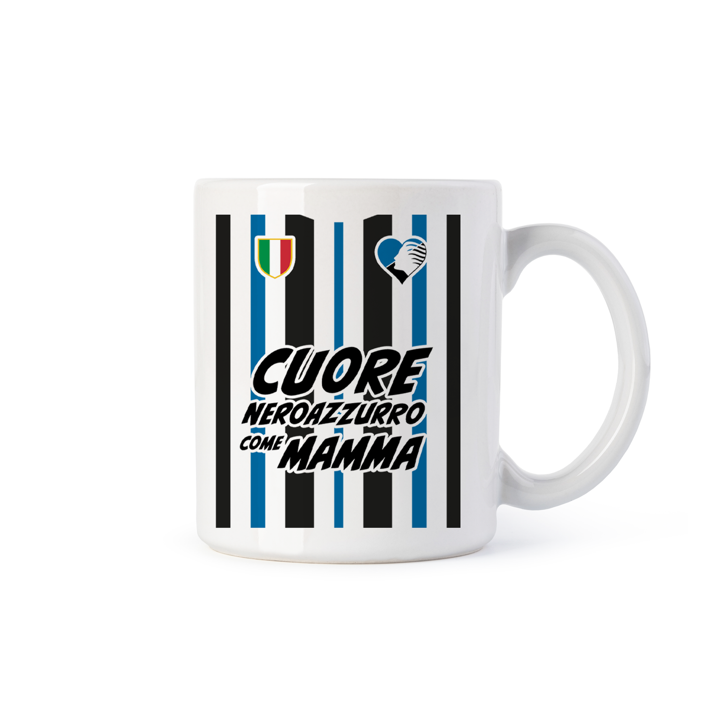 tazza Mug-cuore neroazzurro come mamma dea