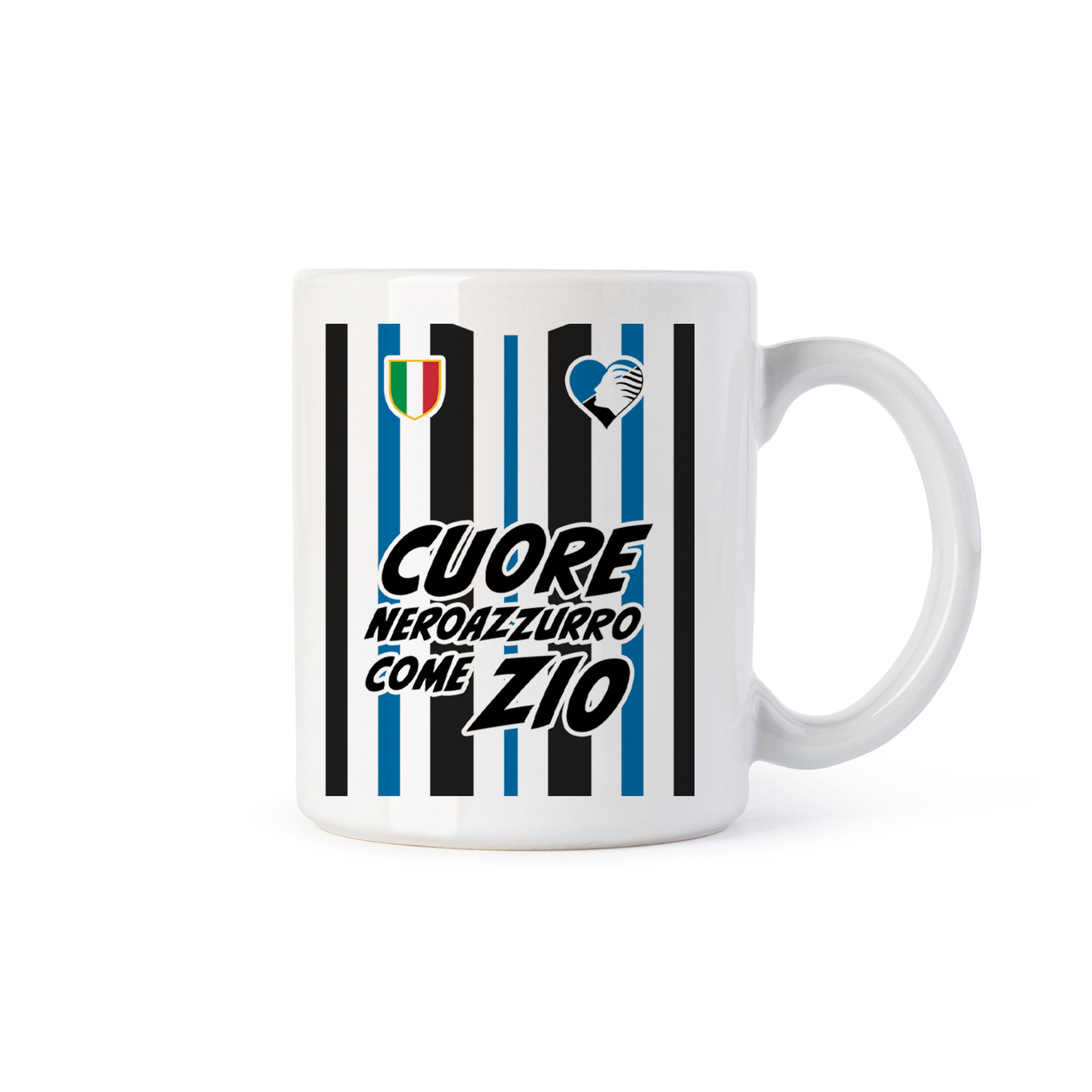 tazza Mug-cuore neroazzurro come zio dea