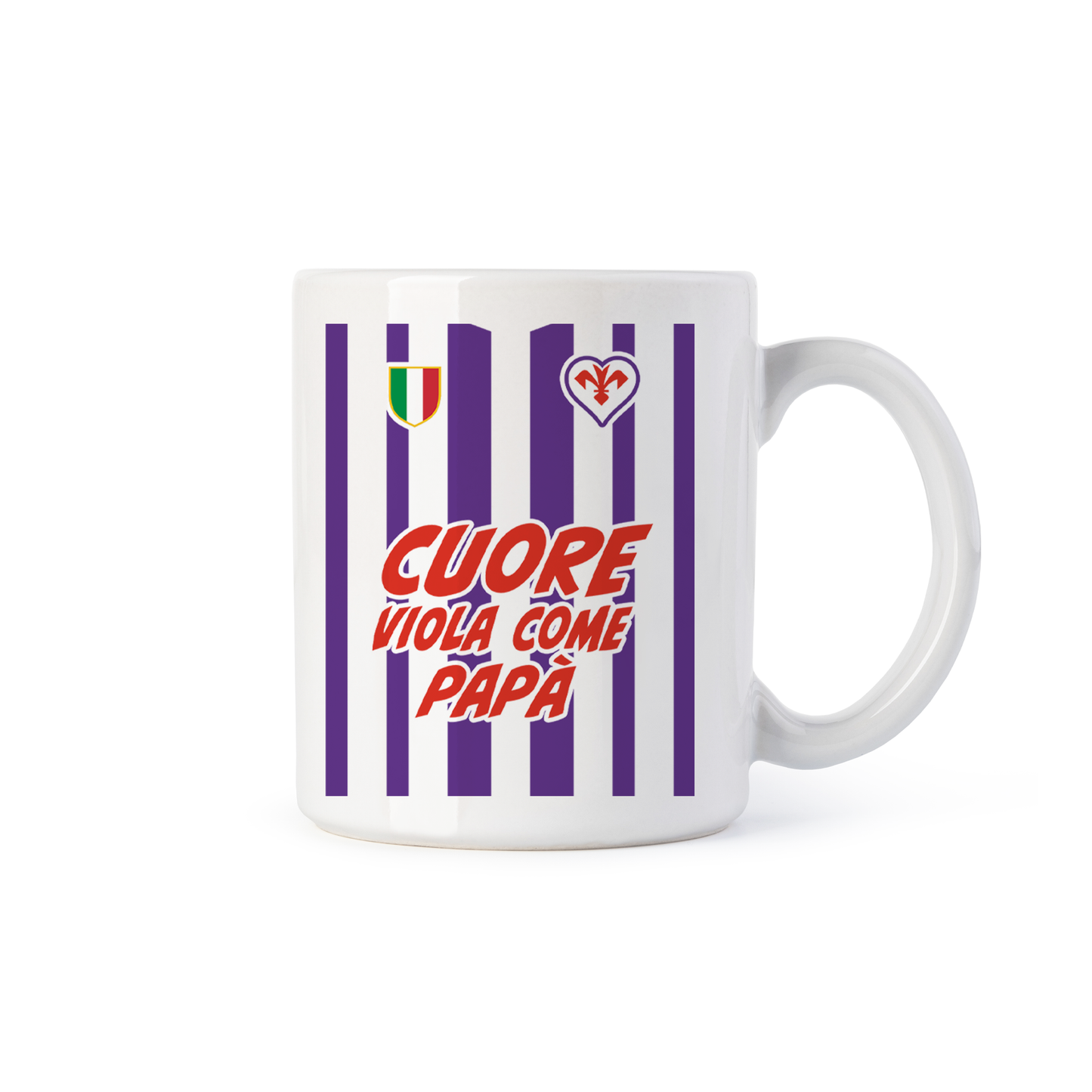 tazza Mug-cuore viola come papa
