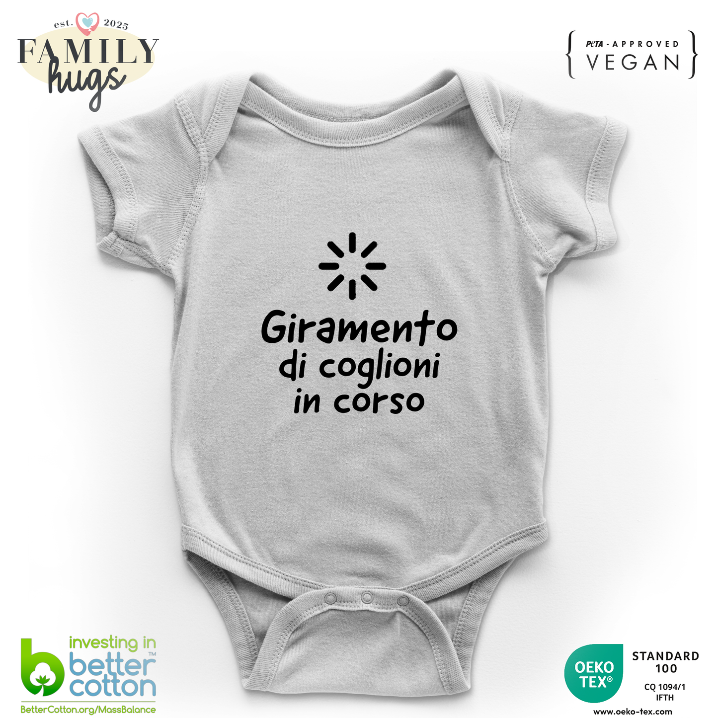 Body Bambino 0-24 Mesi - Giramento di coglioni in conrso - Family Hugs