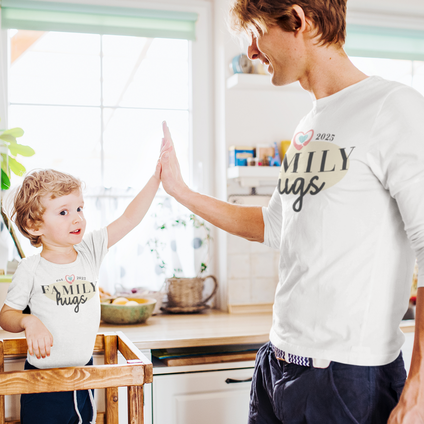 Maglietta e Body - Cuore bianconero come papà
