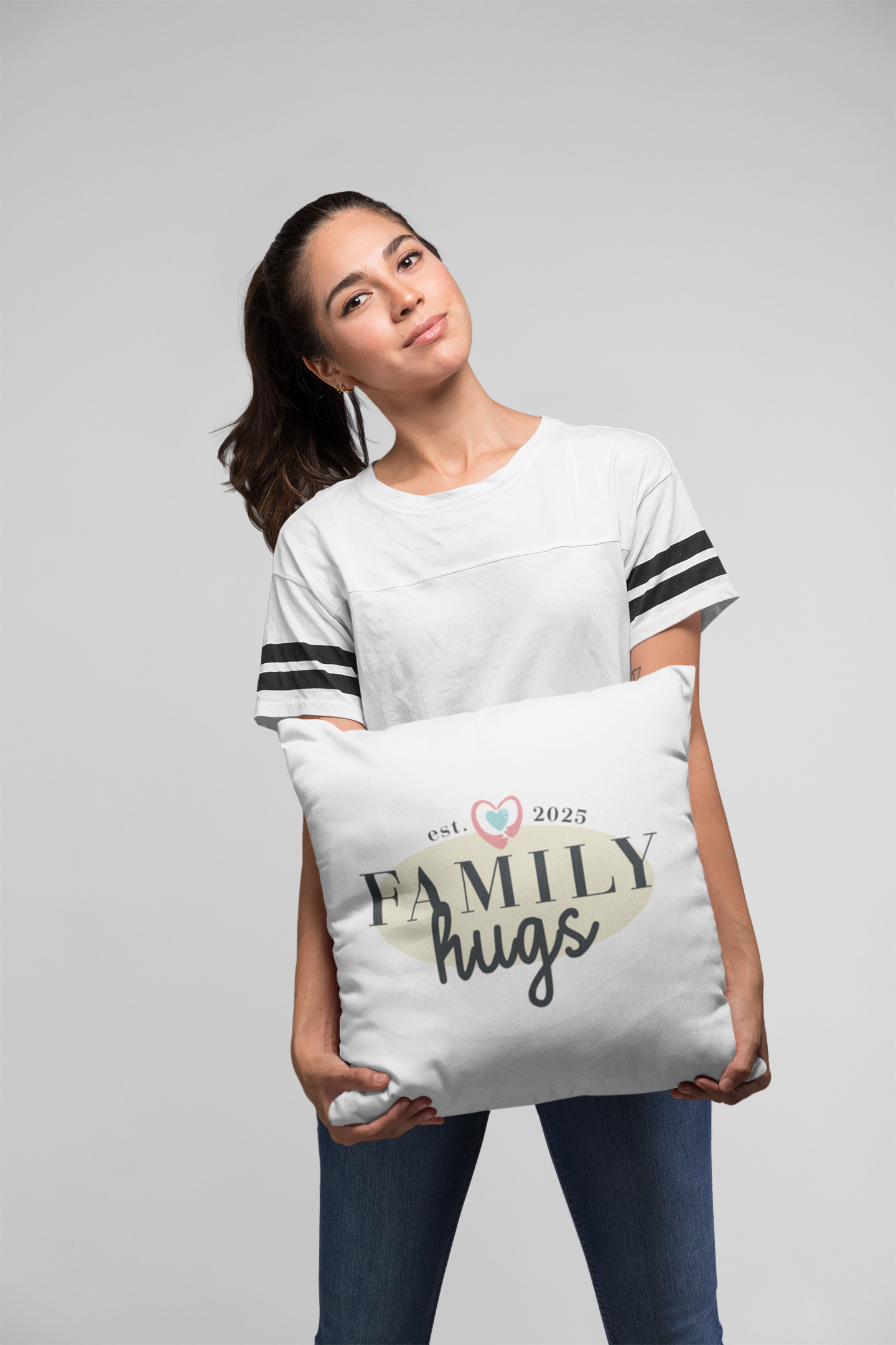 cuscino -cuore bianconero come papa
