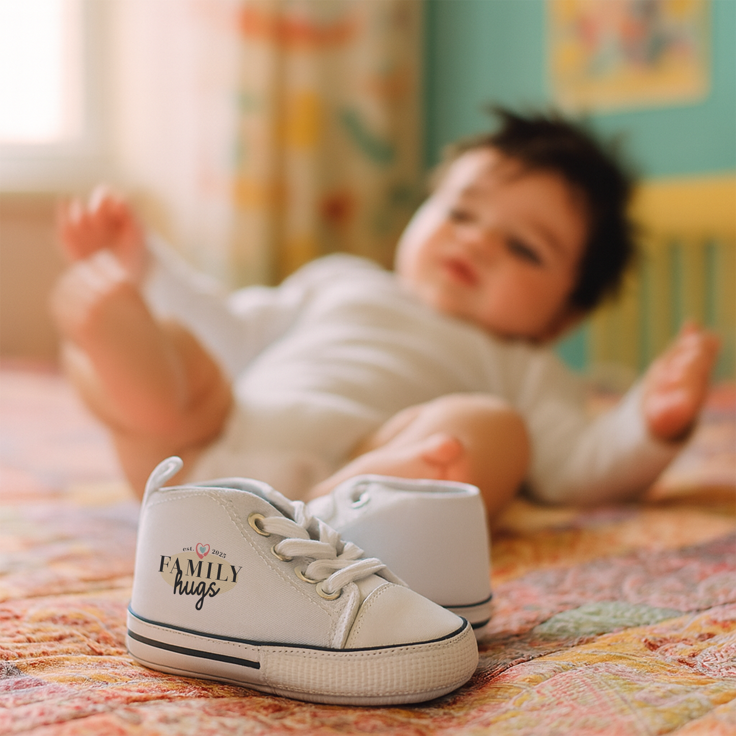 Sneakers Scarpine - cuore rossonero 0-6 mesi - FamilyHugs.it