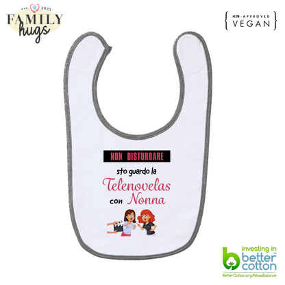 bavaglino -non disturbare sto guardo la telenovelas con nonna